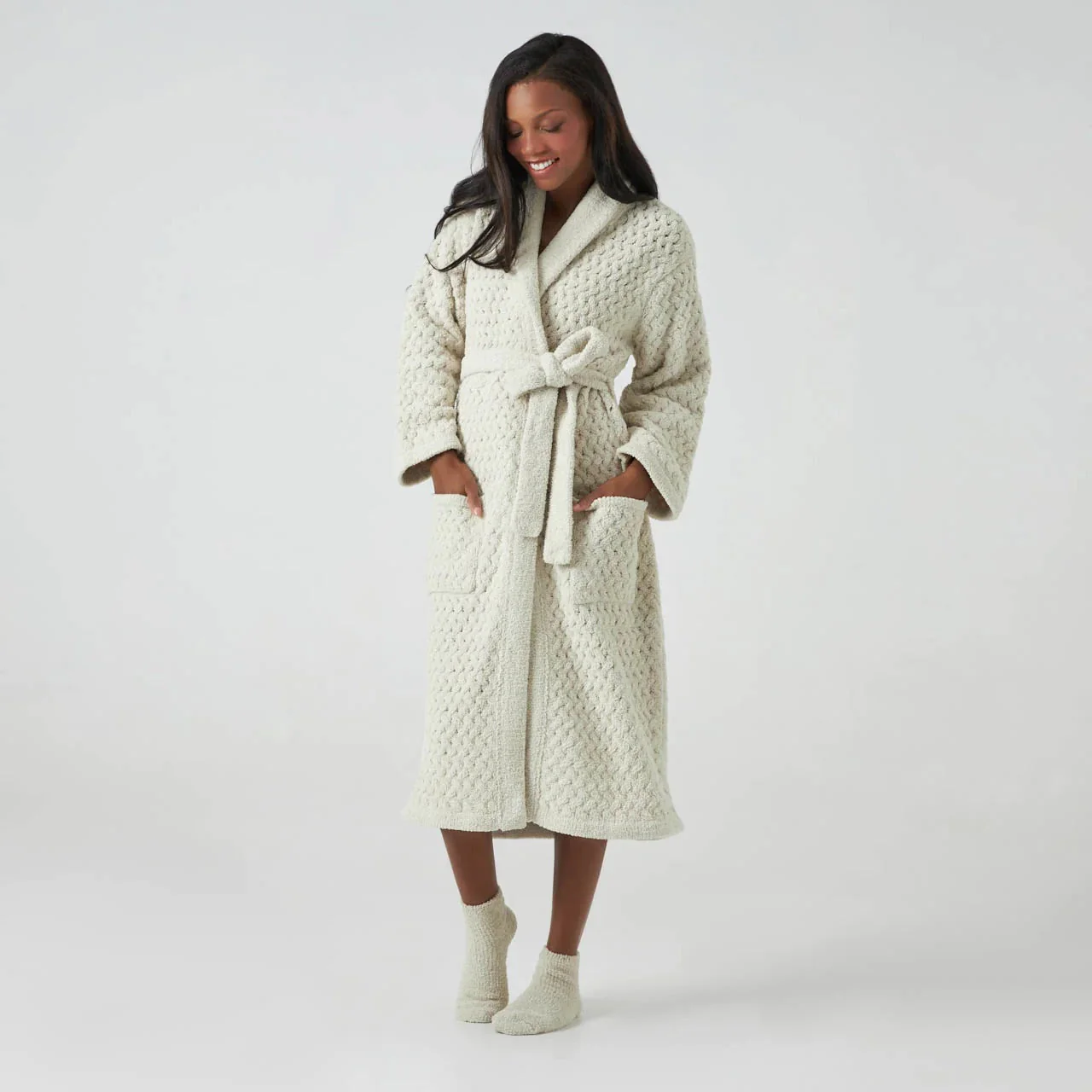 Kashwere Malt Plush Spa Socks - Image 3