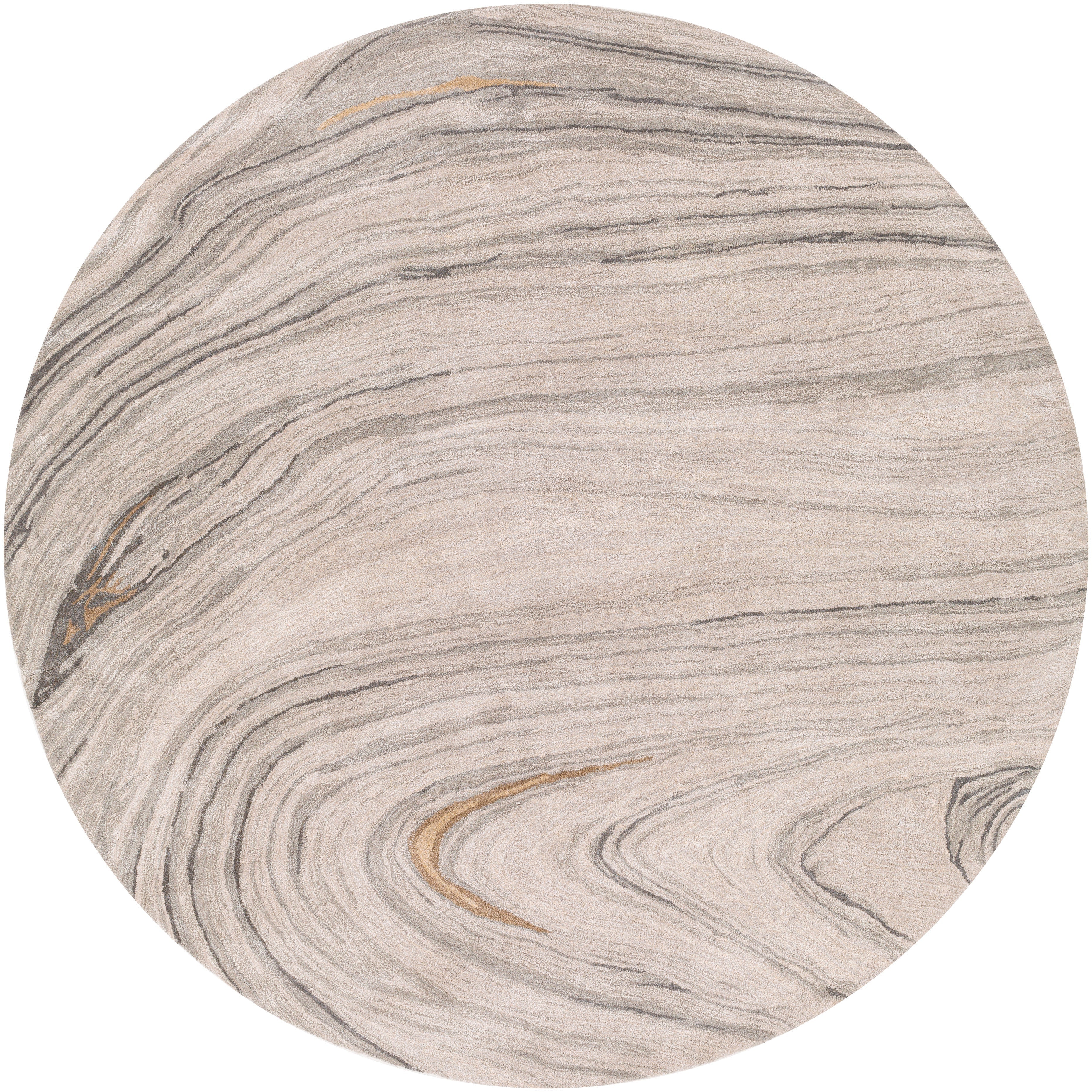 Surya Rugs Kavita Collection Gray, Charcoal, Mustard & Brown Area Rug KVT-2304 - Image 4