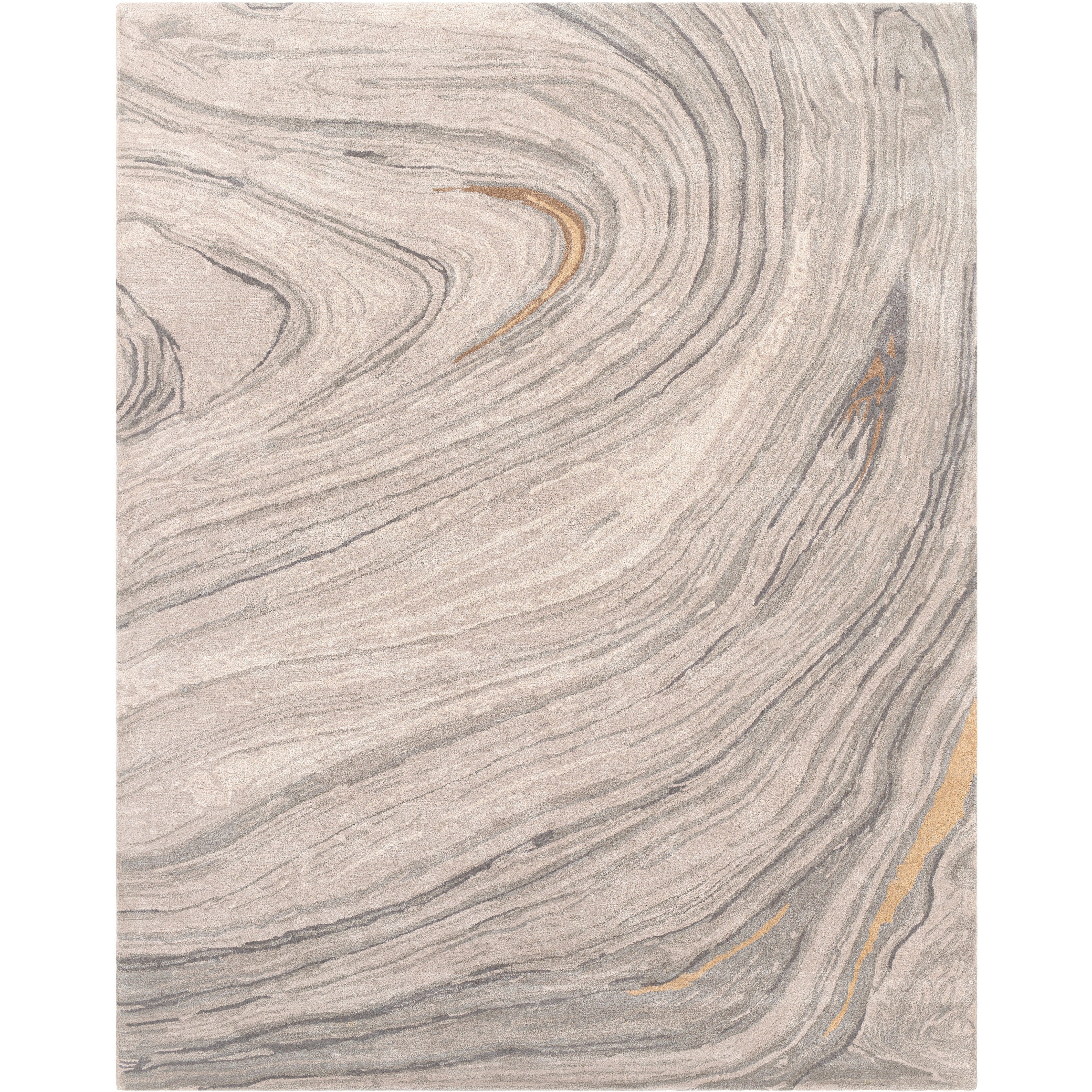 Surya Rugs Kavita Collection Gray, Charcoal, Mustard & Brown Area Rug KVT-2304 - Image 6