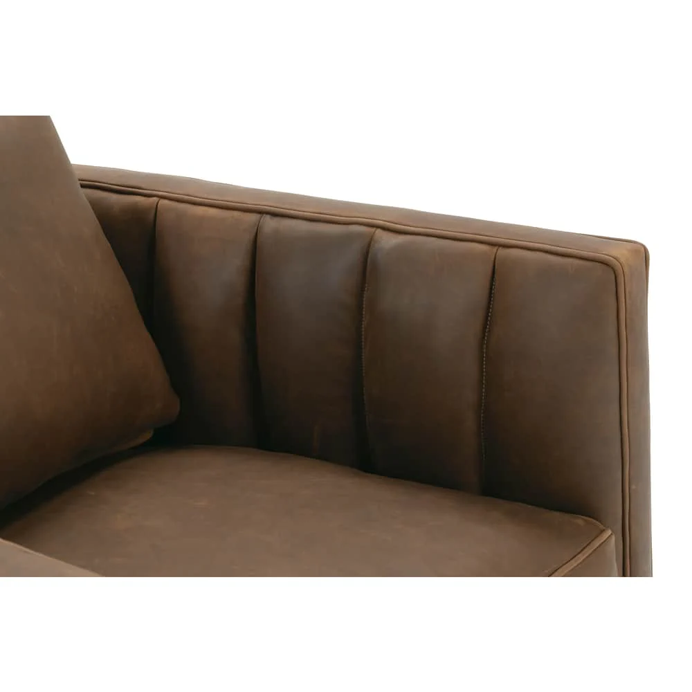 Rowe Furniture Kitt Leather Swivel Chair ~ Available To Custom Order In All Leathers - Image 6