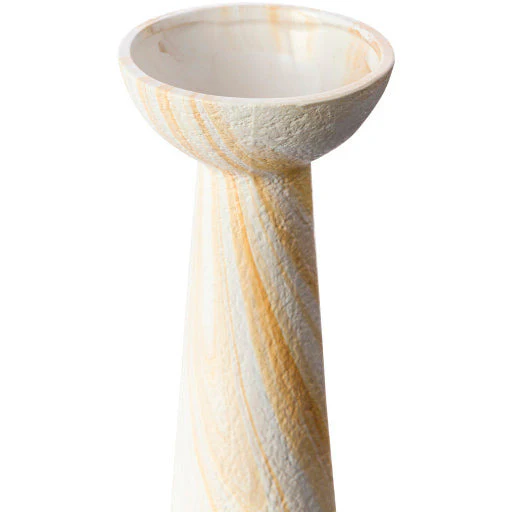 Surya Konark Collection Modern Rust & White Ceramic Vase KNK-002 - Image 2