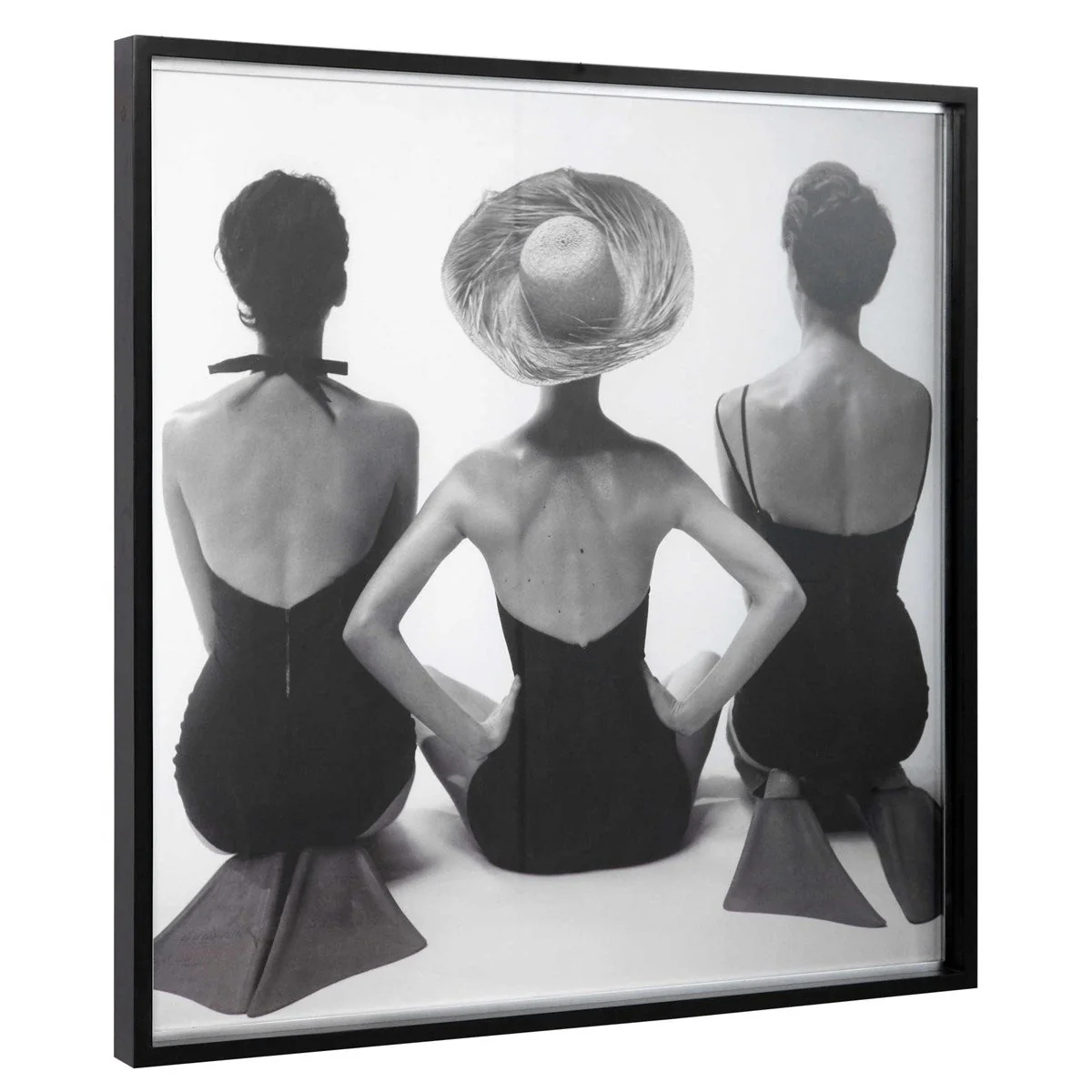 Uttermost Ladies' Swimwear1959 Black and White Framed Print - Image 4