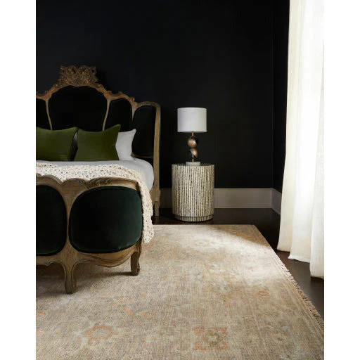 Surya Lharysa Modern Shell and Wood Round Accent Side Table LYH-003 - Image 2