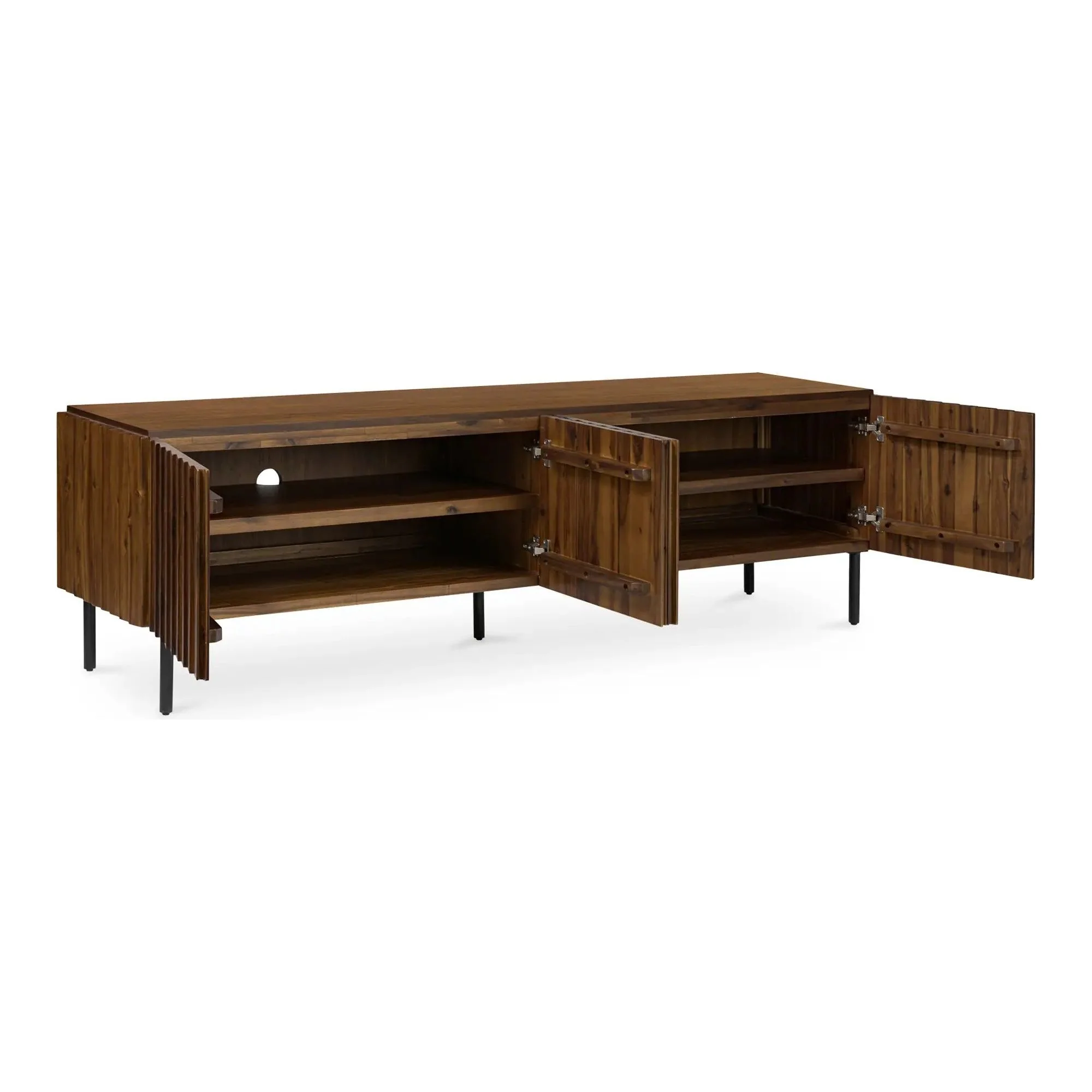 Moe’s Home Collection Lincoln Brown Media Cabinet - Image 5