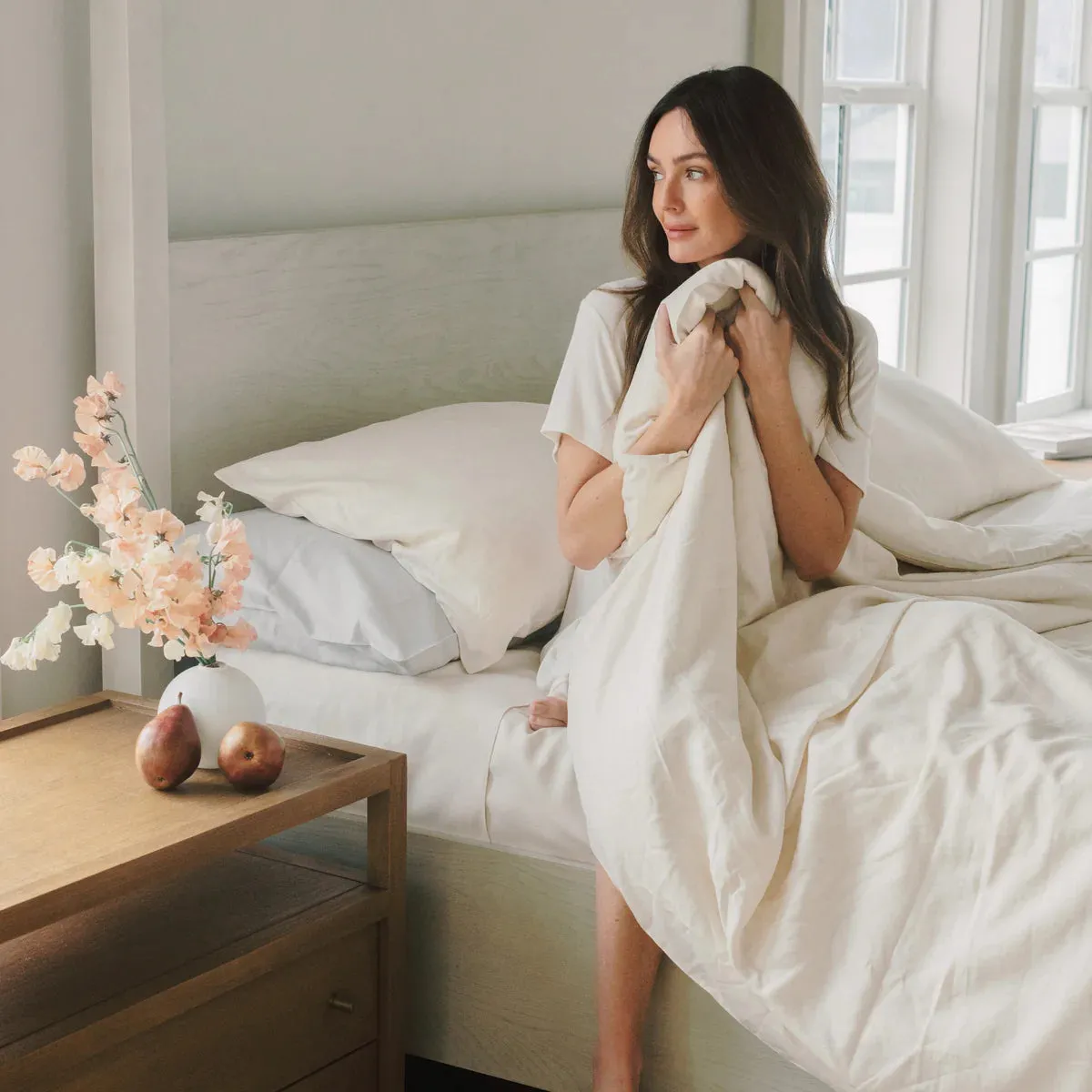 Cozy Earth Linen Bamboo Duvet Cover Available In Queen and King Sizes - Image 11