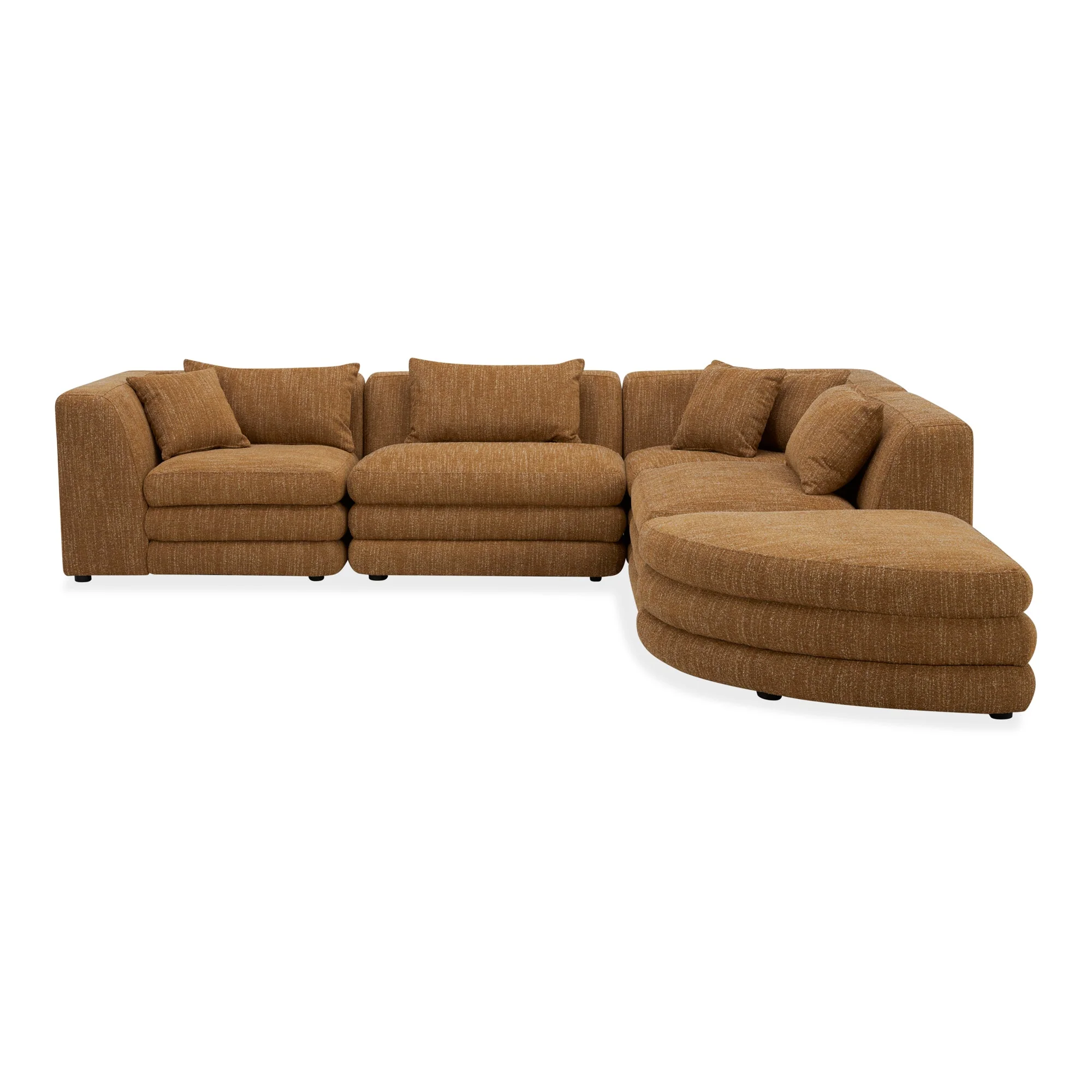 Moe's Home Collection Lowtide Alcove Amber Glow Modular Sectional - Image 2