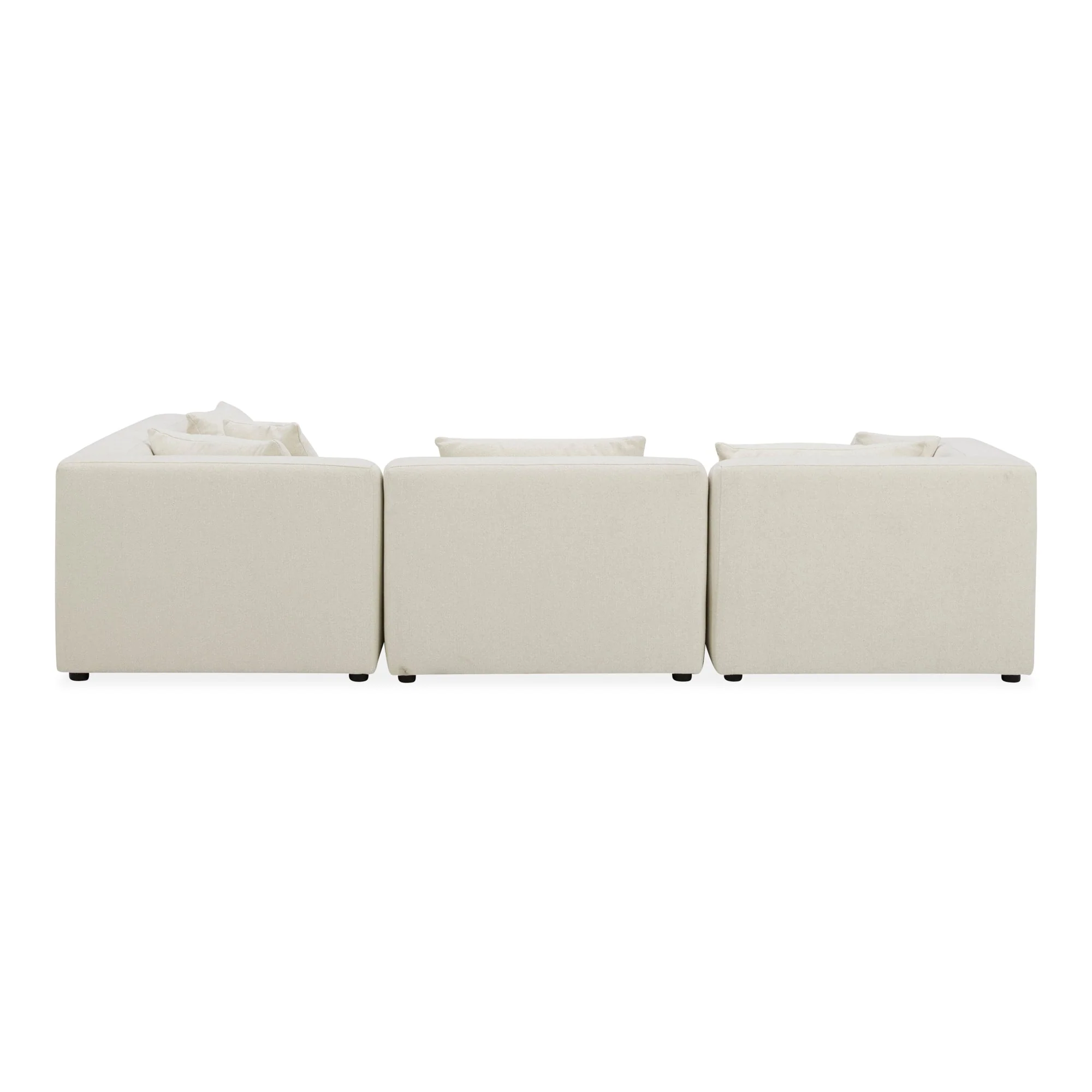 Moe's Home Collection Lowtide Alcove Warm White Modular Sectional - Image 7