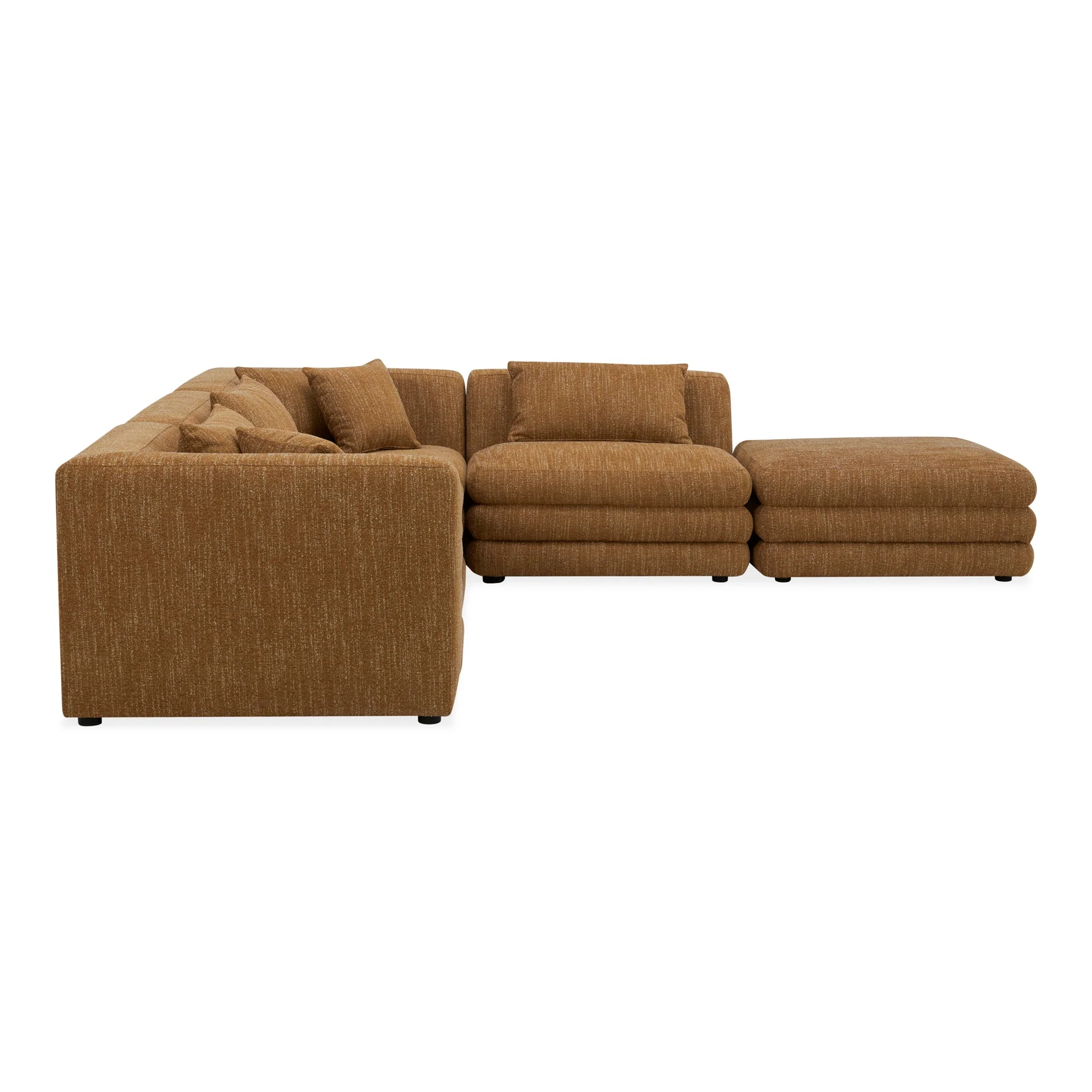 Moe's Home Collection Lowtide Amber Glow Dream Modular Sectional - Image 4