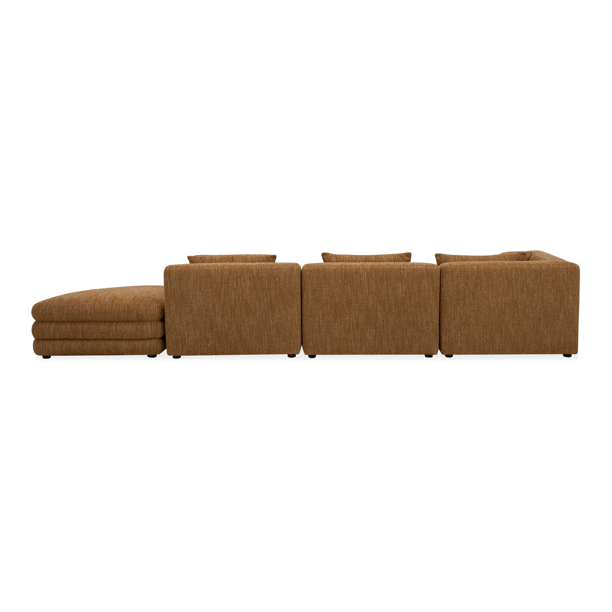 Moe's Home Collection Lowtide Linear Amber Glow Modular Sectional - Image 4