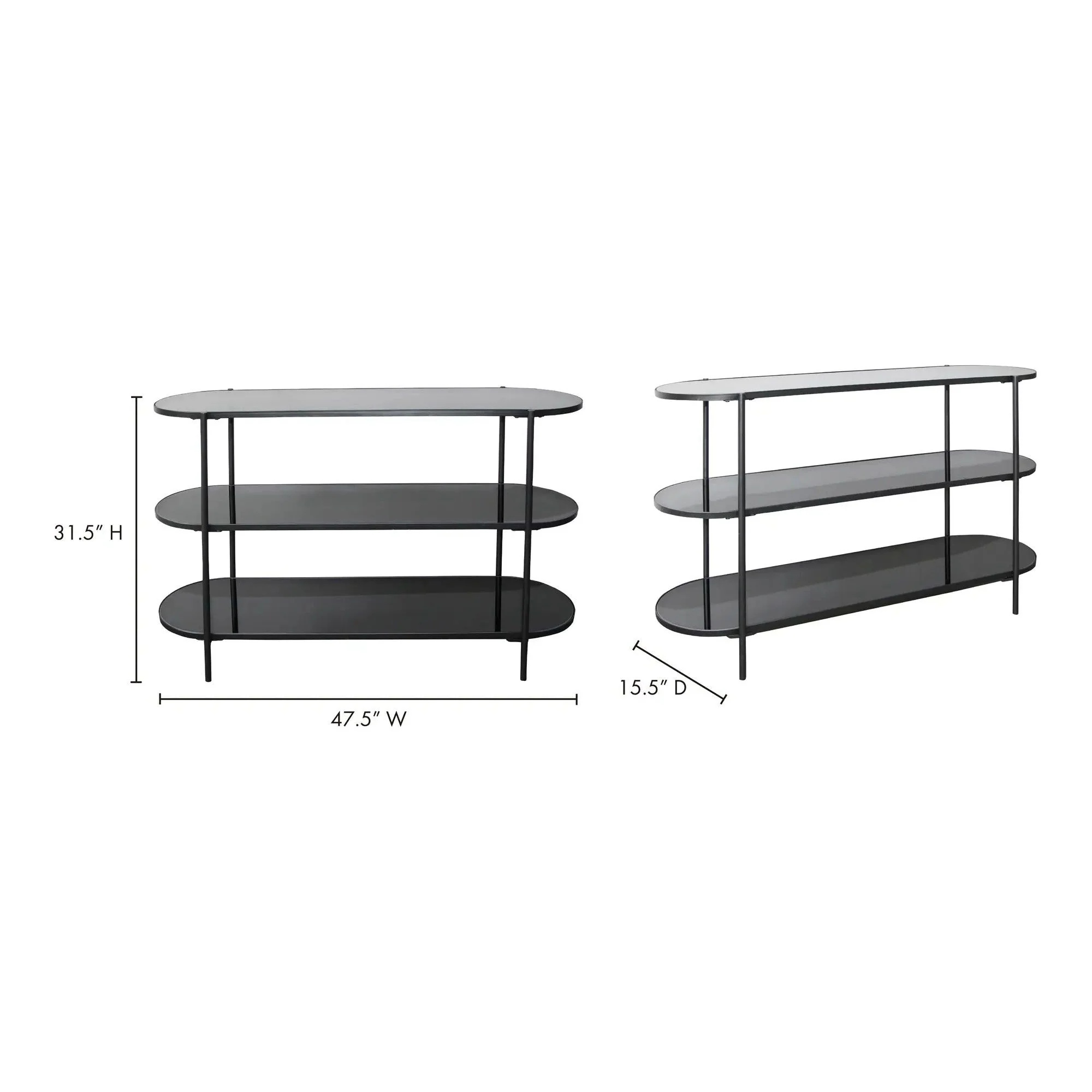 Moe’s Home Collection Lozz Black Console Table - Image 8
