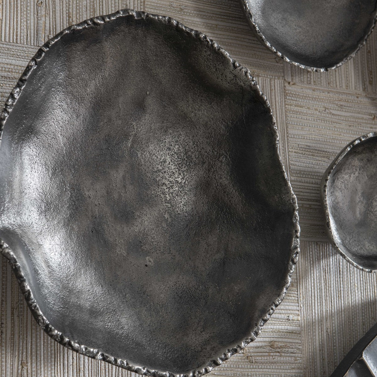 Uttermost Lucky Coins Set of 4 Nickel Bowls Metal Wall Decor - Image 7