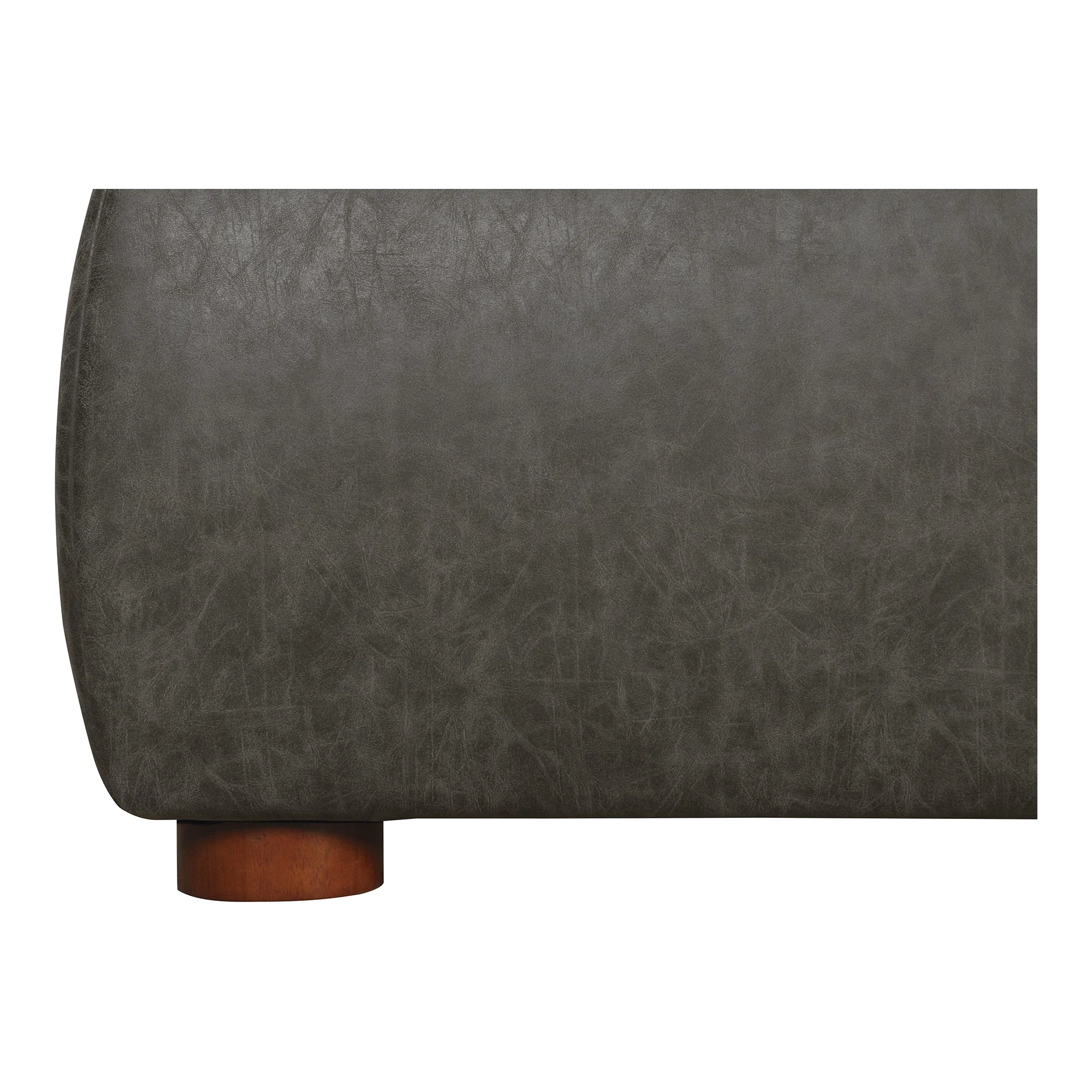 Moe's Home Collection Luzon Slate Vegan Leather Upholstered King Size Bed - Image 11