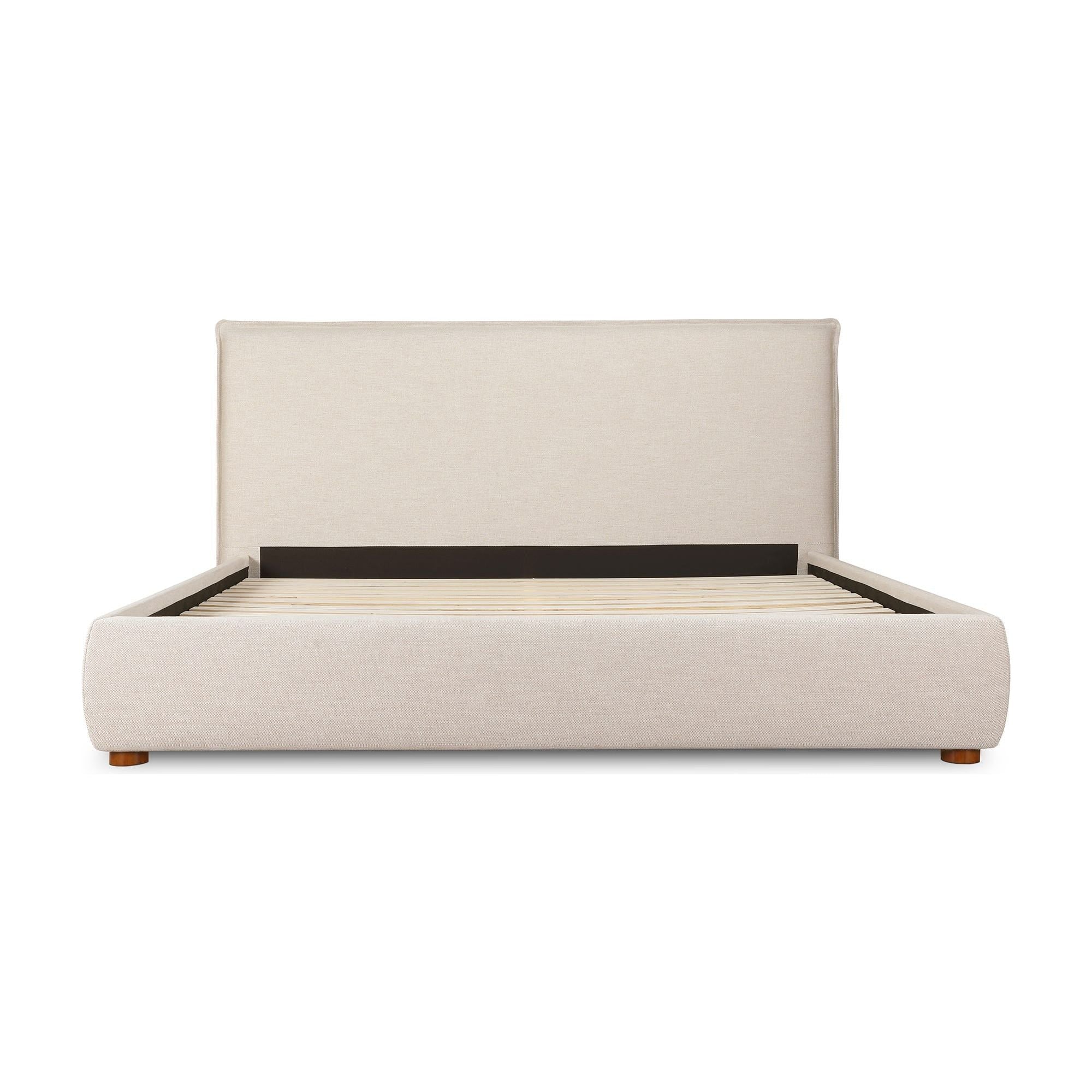 Moe's Home Collection Luzon Wheat Upholstered King Size Bed - Image 3