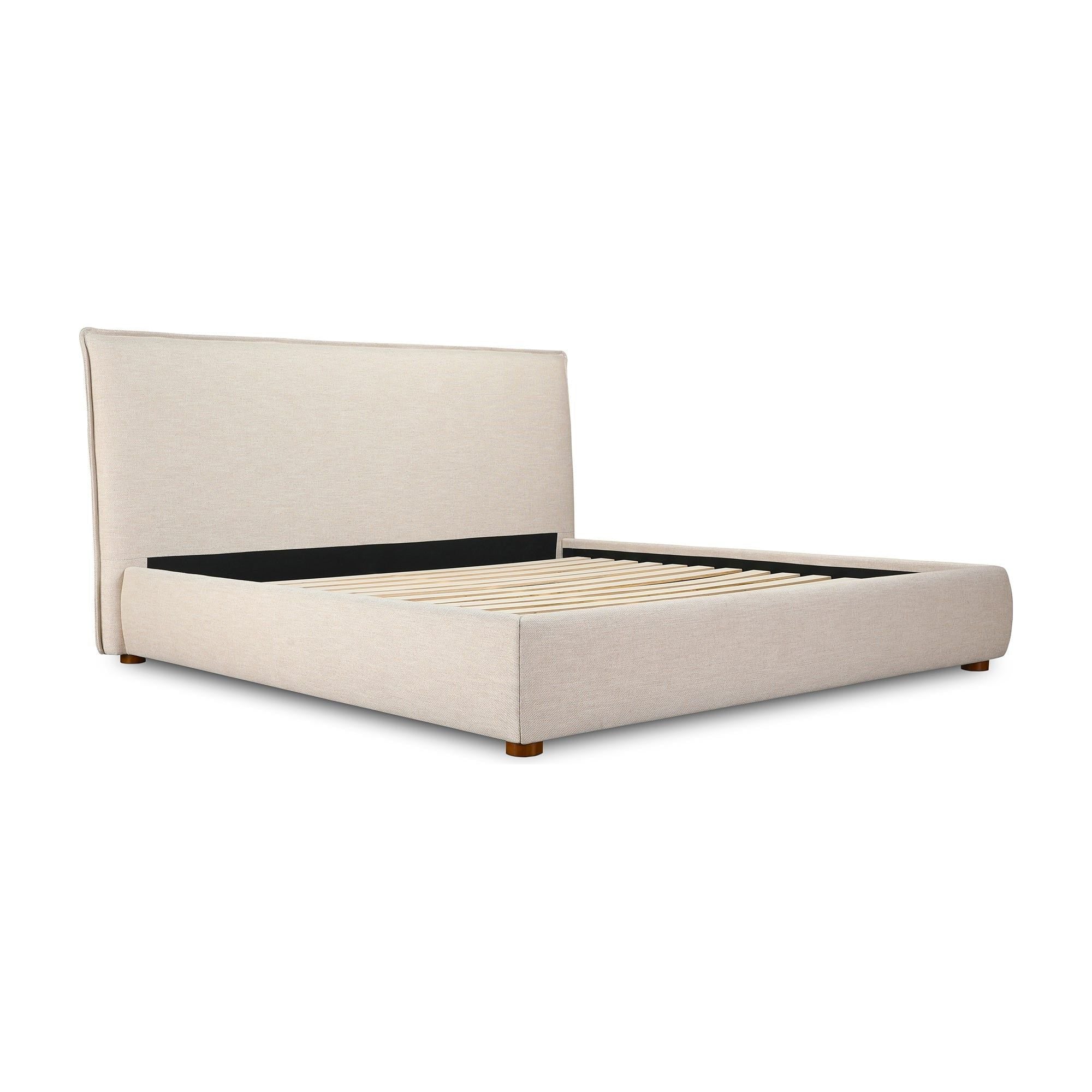 Moe's Home Collection Luzon Wheat Upholstered King Size Bed - Image 4