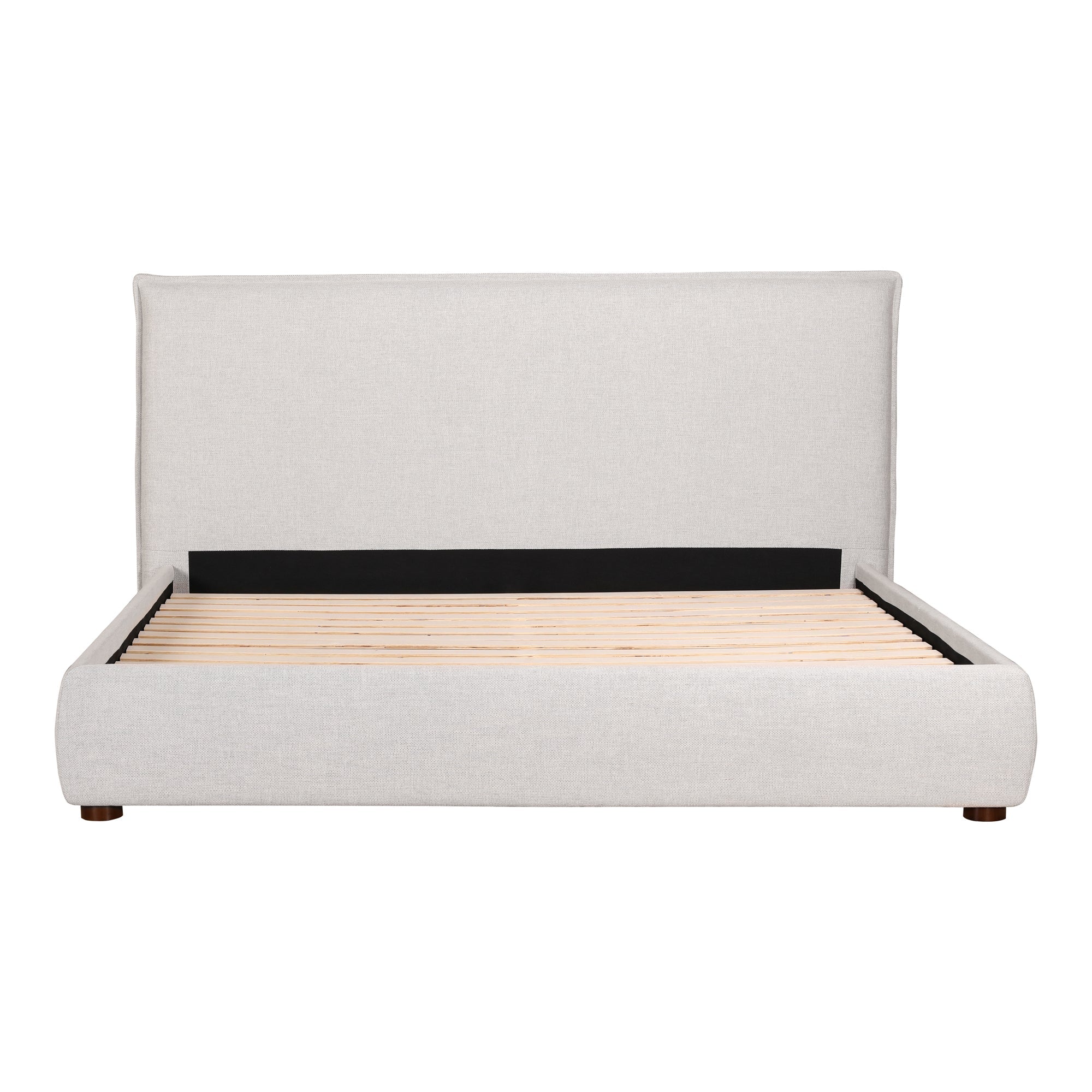 Moe's Home Collections Luzon Grey Upholstered Queen Size Bed - Image 3