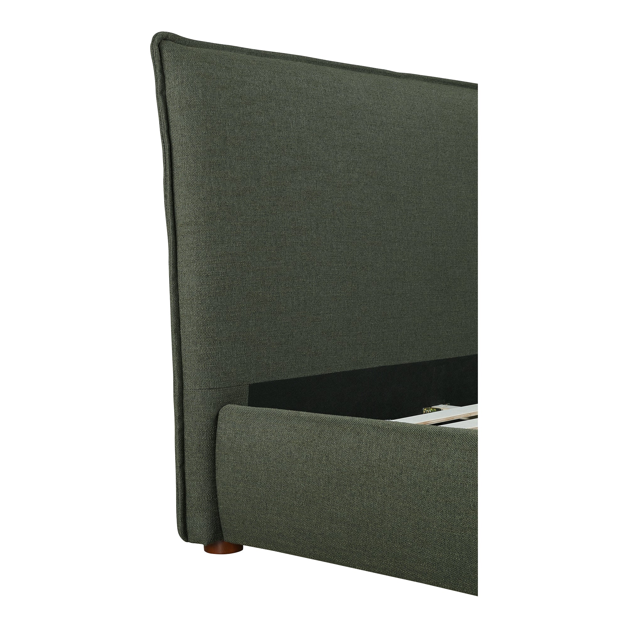 Moe's Home Collection Luzon Green Upholstered Queen Size Bed - Image 8