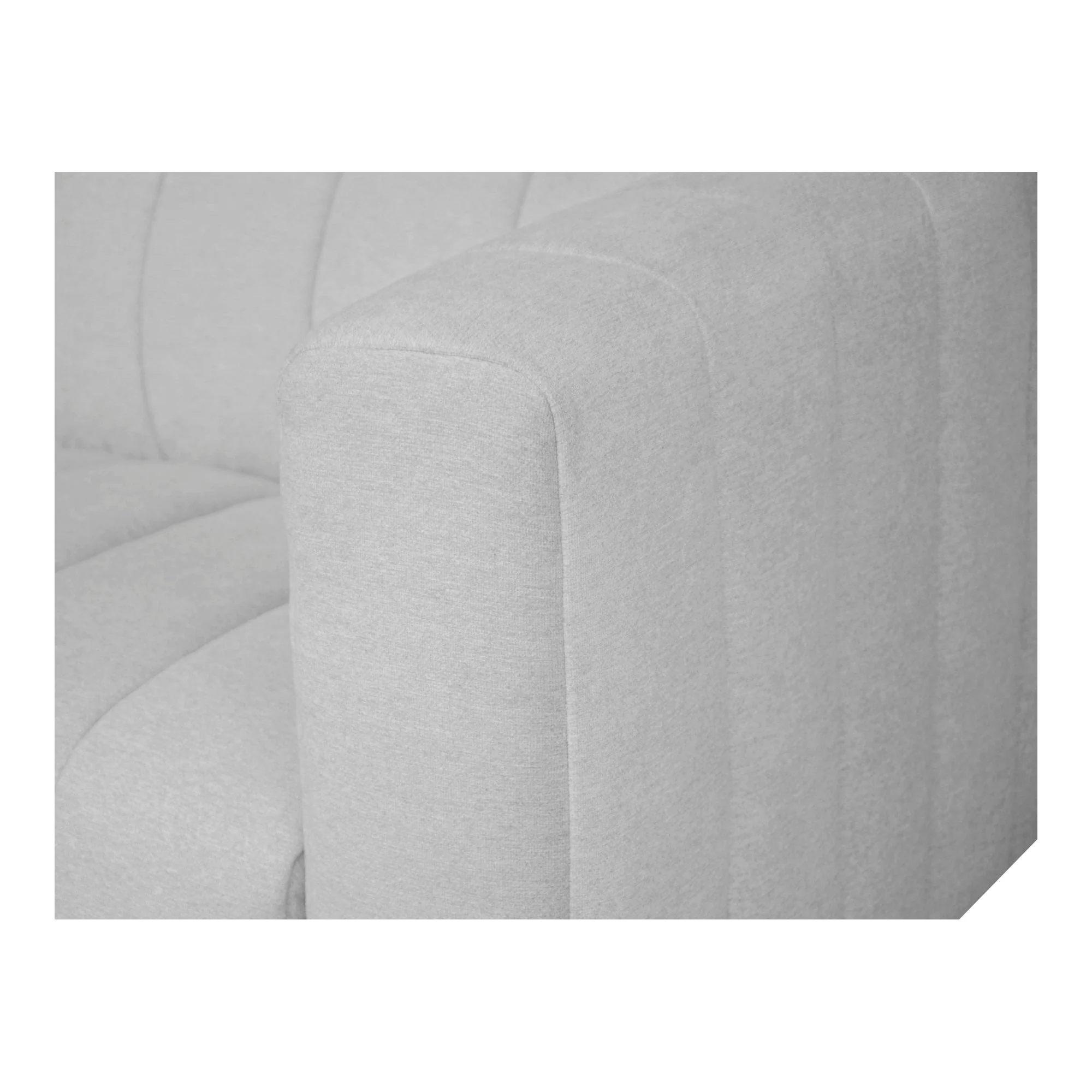 Moe's Home Collection Lyric Classic Oatmeal Beige L- Shaped Modular Sectional - Image 5