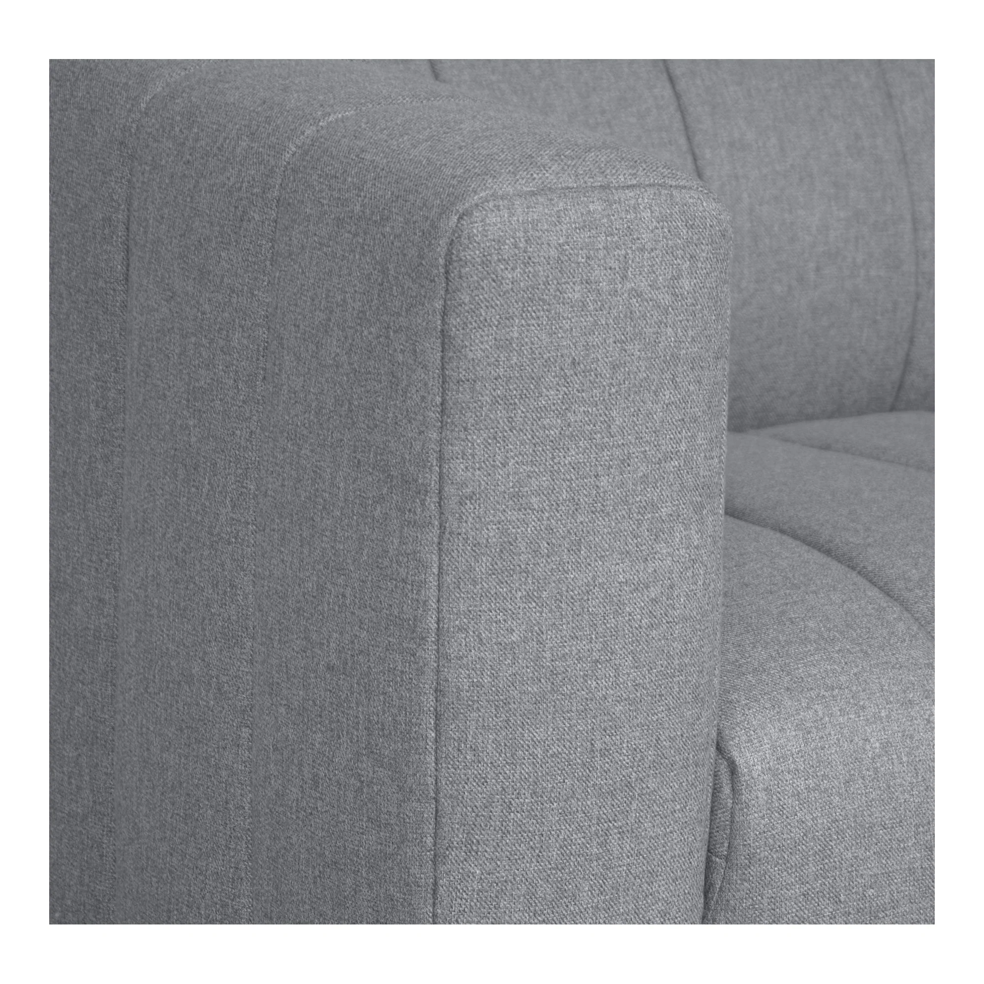 Moe's Home Collection Lyric Classic Grey L-Shaped Modular Sectional - Image 5