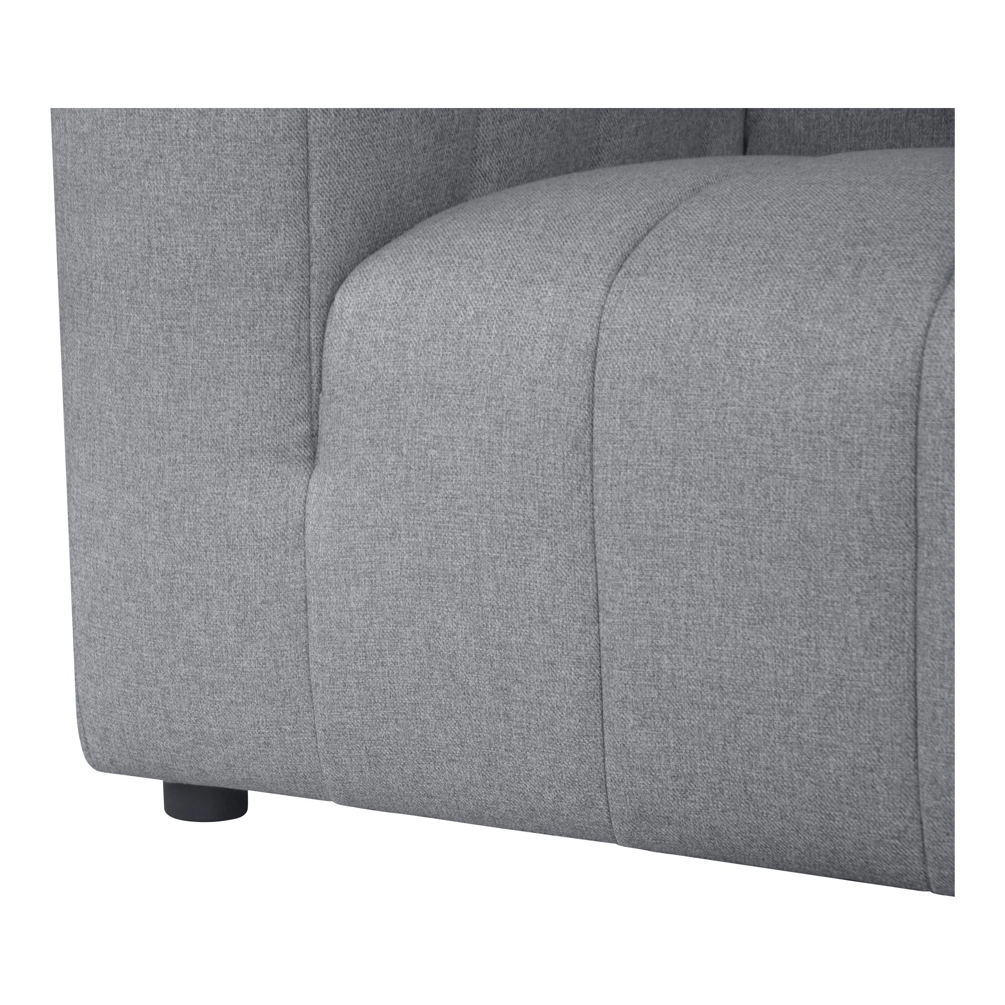 Moe's Home Collection Lyric Classic Grey L-Shaped Modular Sectional - Image 6
