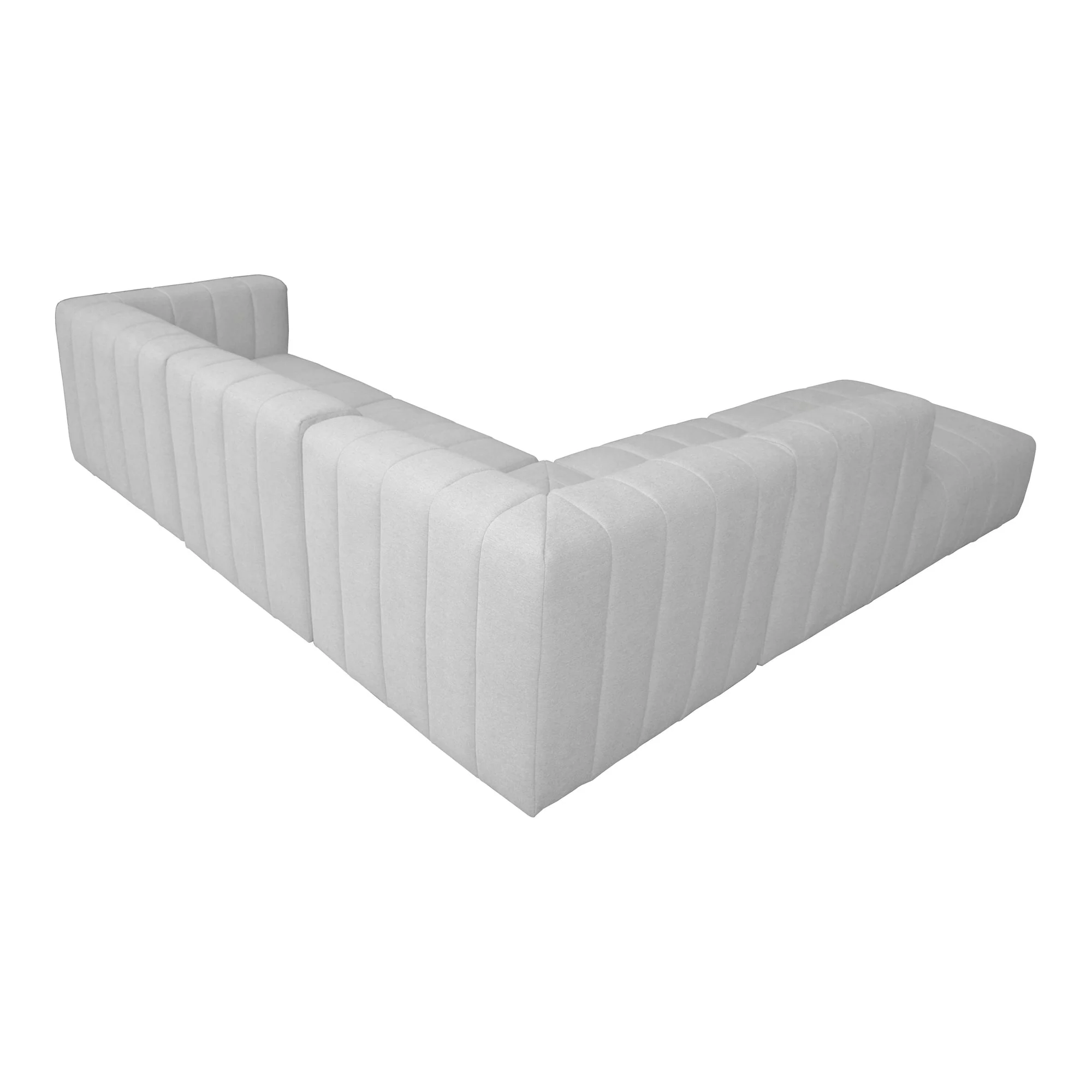Moe's Home Collection Lyric Dream Oatmeal Beige Modular Left Facing Sectional - Image 4