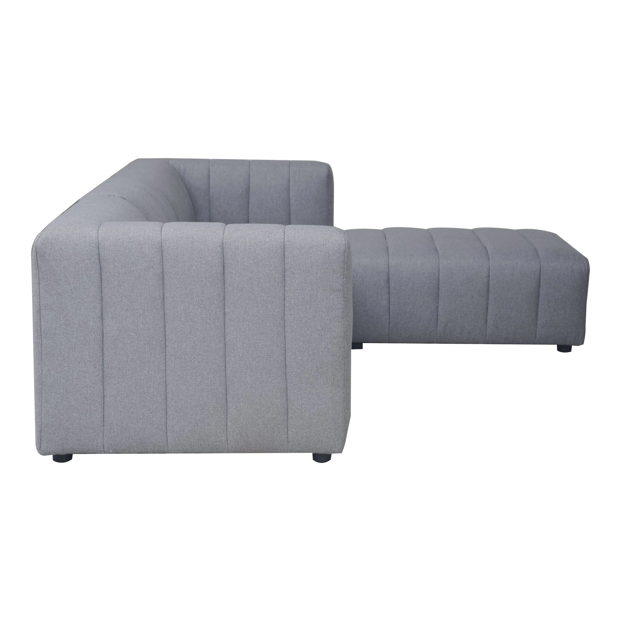Moe's Home Collection Lyric Lounge Grey Modular Sectional - Image 3