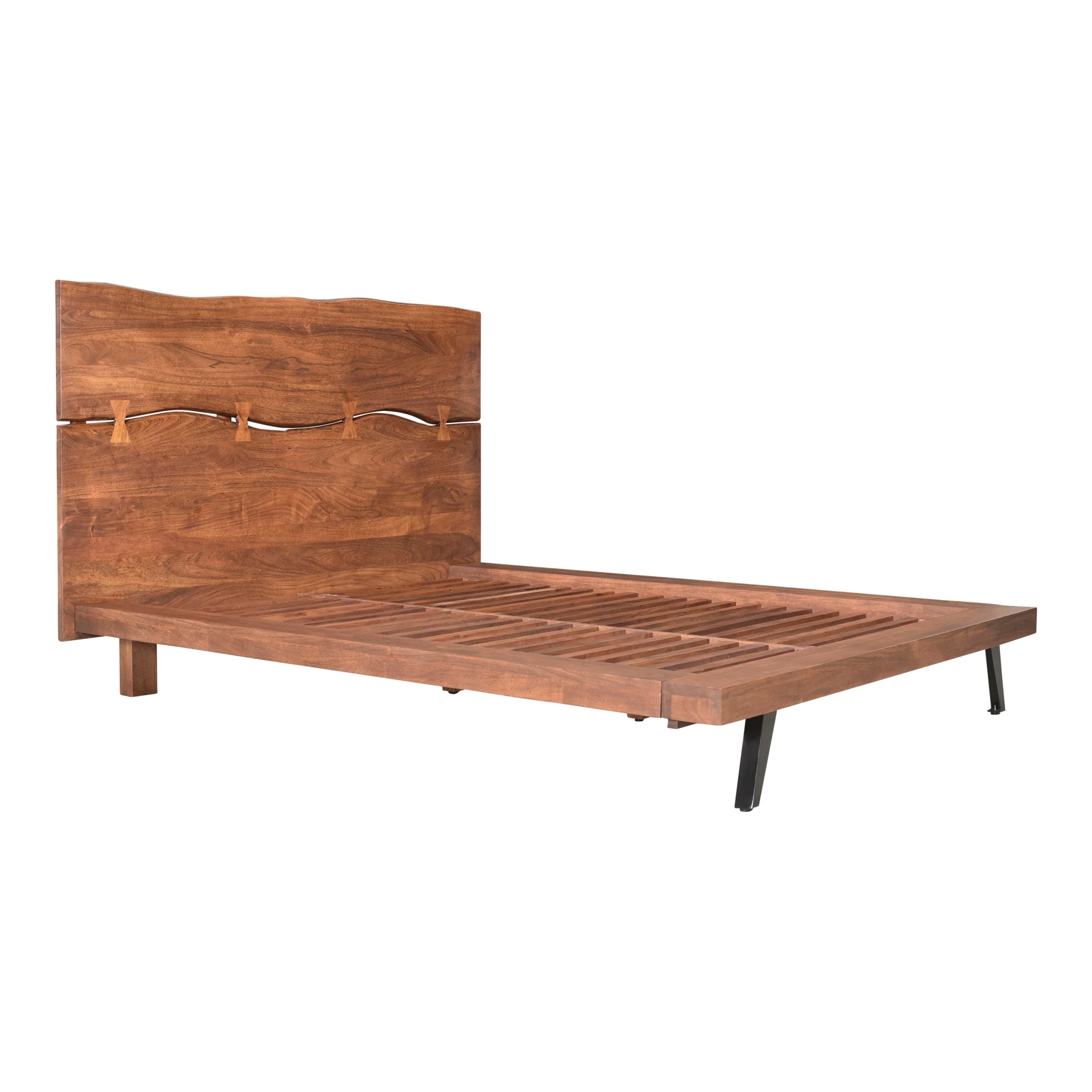 Moe's Home Collection Madagascar Brown Platform King Size Bed - Image 6
