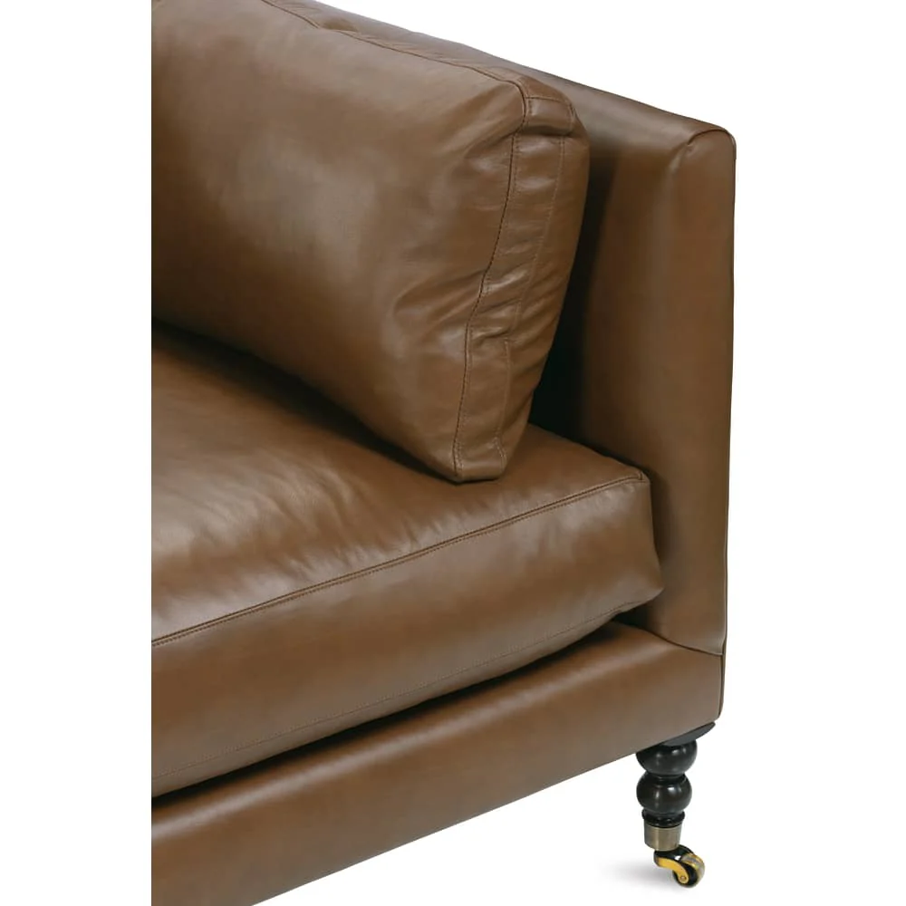 Rowe Furniture Madeline Bespoke Leather Sofa ~ Available To Custom Order In 13 Leather Choices - Image 7