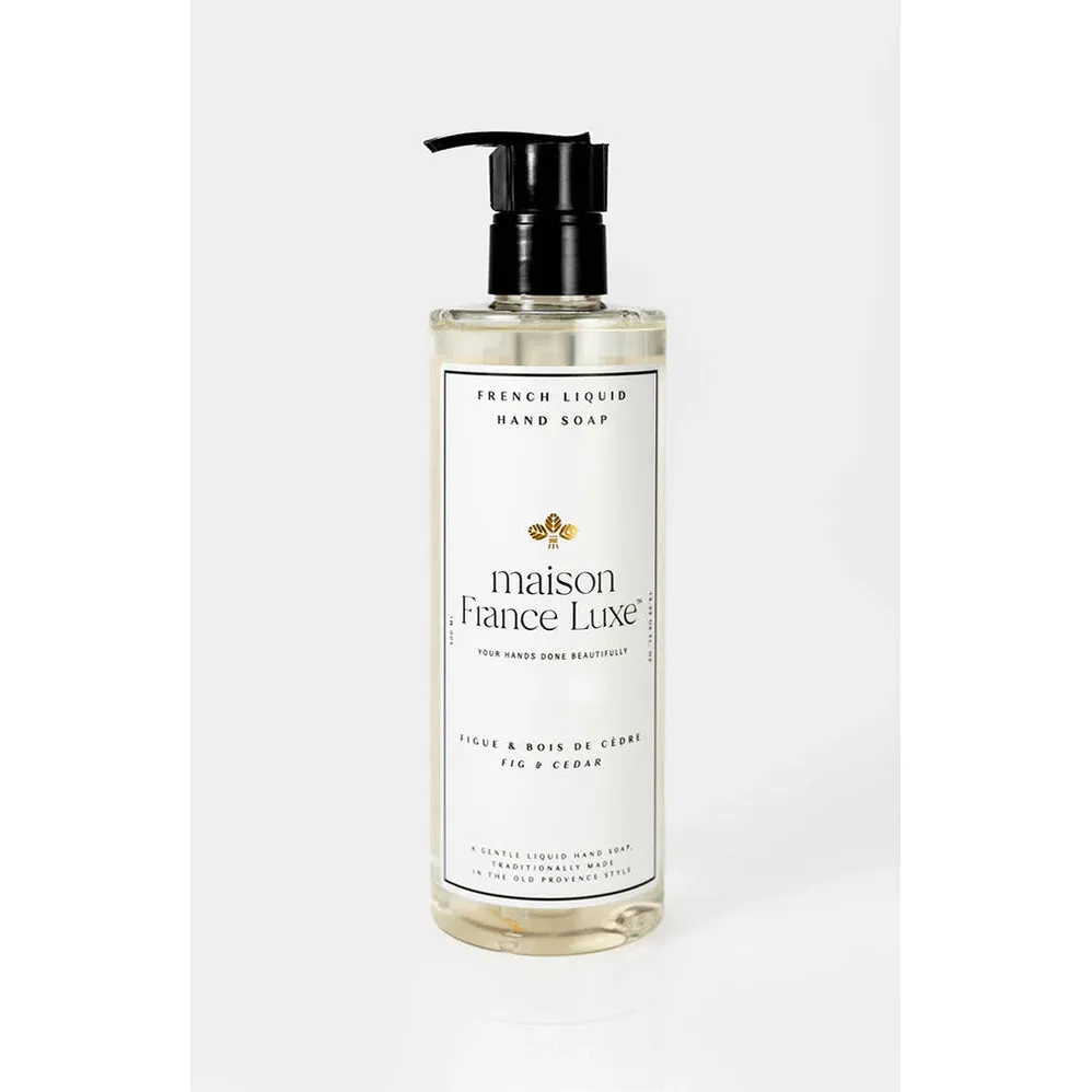 Maison France Luxe Fig & Cedar French Liquid Hand Soap ~ Fique Bois De Cedre ~ IN-STORE PURCHASE ONLY - Image 3