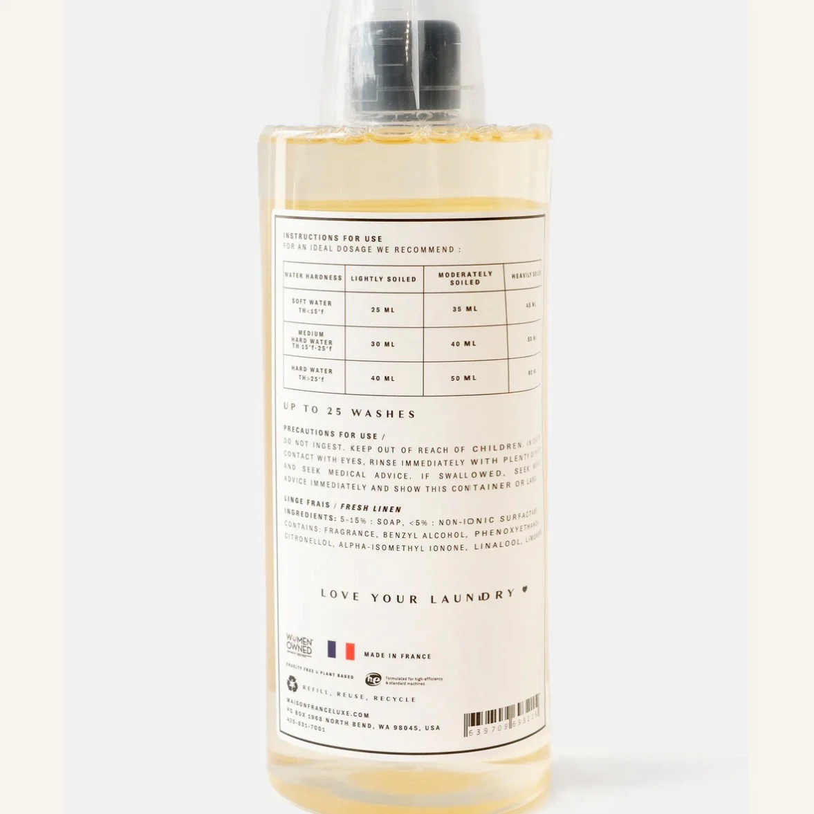 Maison France Luxe x The Laundry Evangelist French Luxury Laundry Detergent ~ Fresh Linen ~ IN-STORE PURCHASE ONLY - Image 3