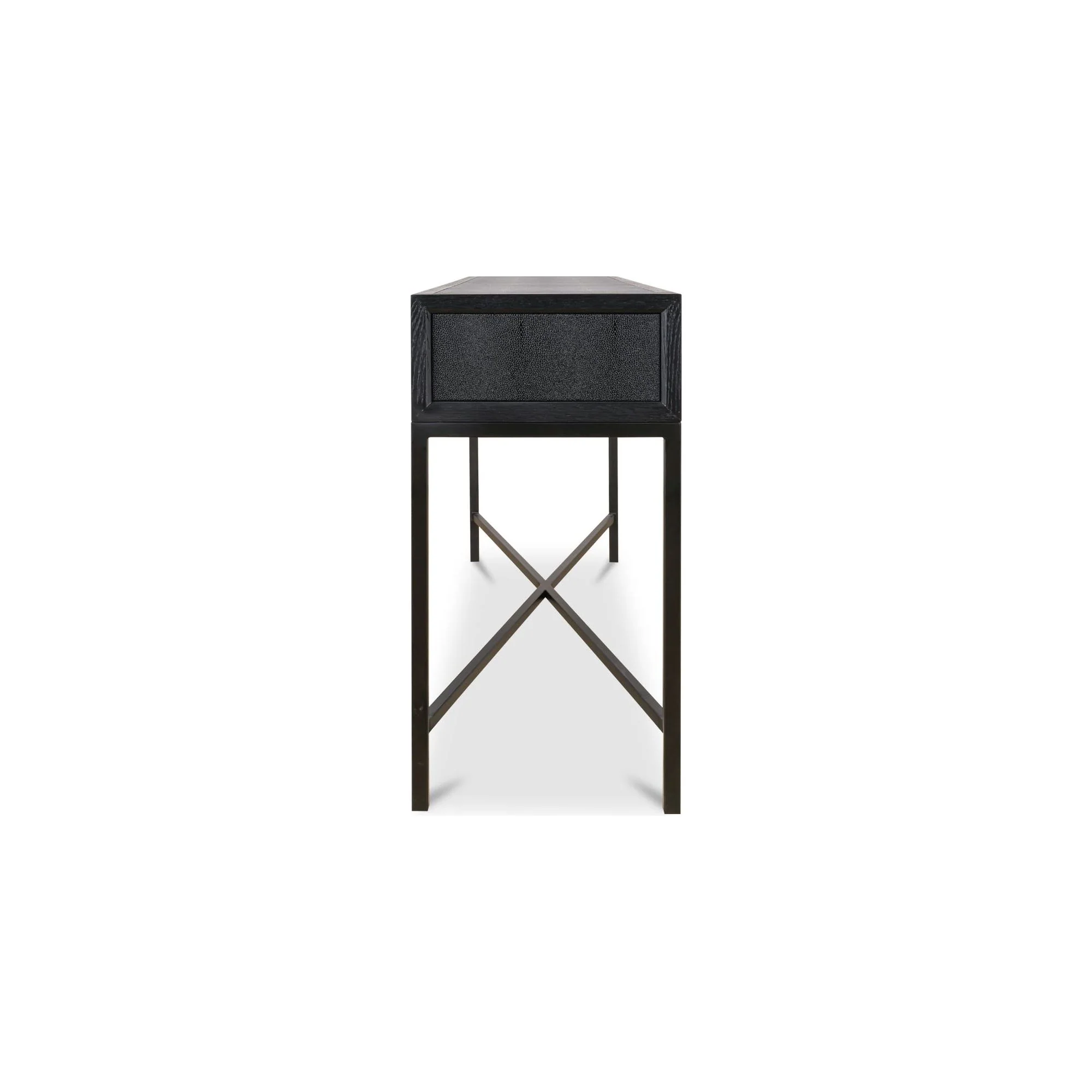 Moe’s Home Collection Mako Black Shagreen Console Table - Image 10