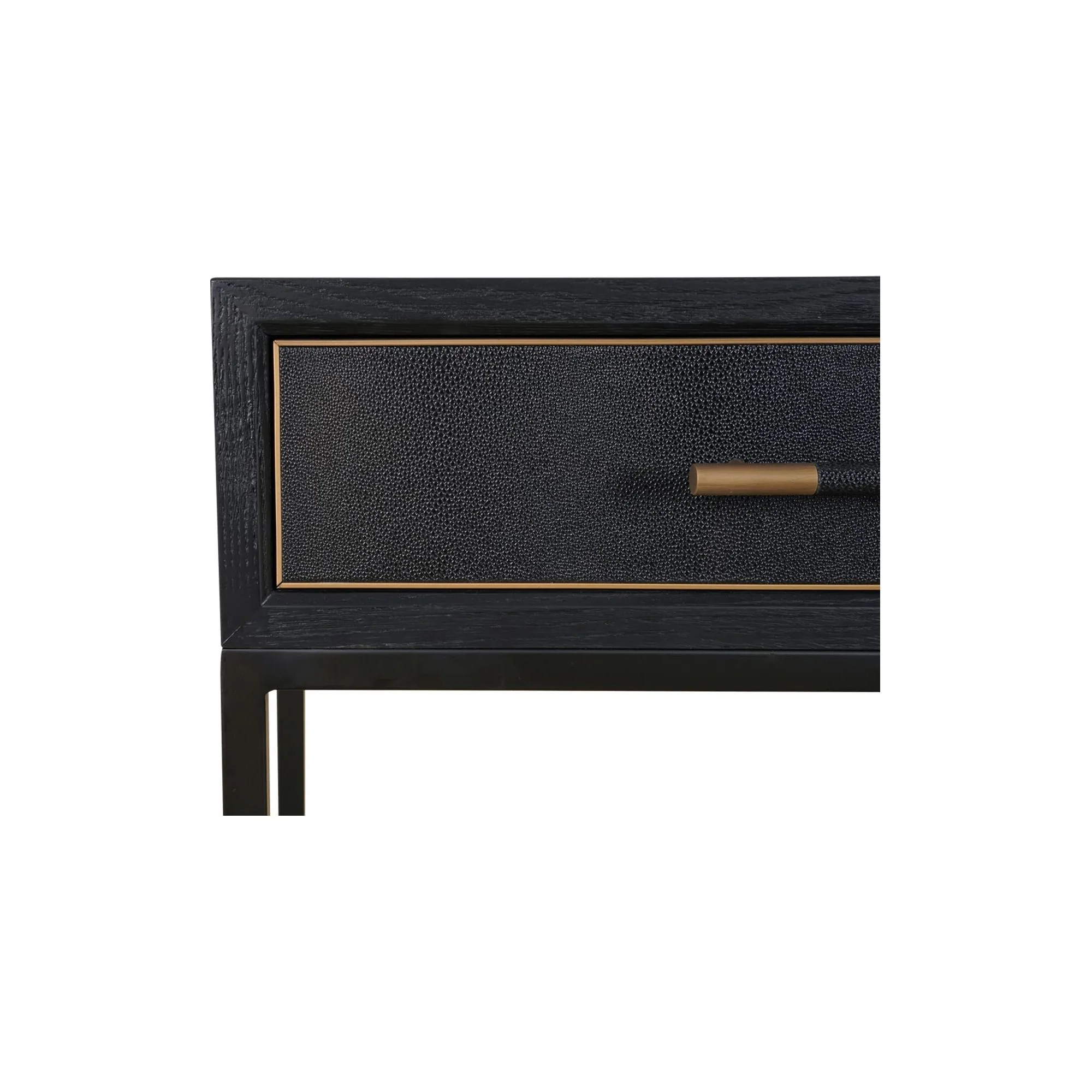 Moe’s Home Collection Mako Black Shagreen Console Table - Image 7