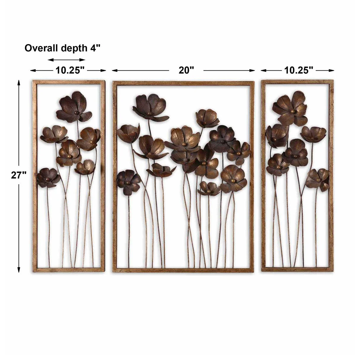 Uttermost Metal Tulips Set of 3 Wall Decor - Image 3