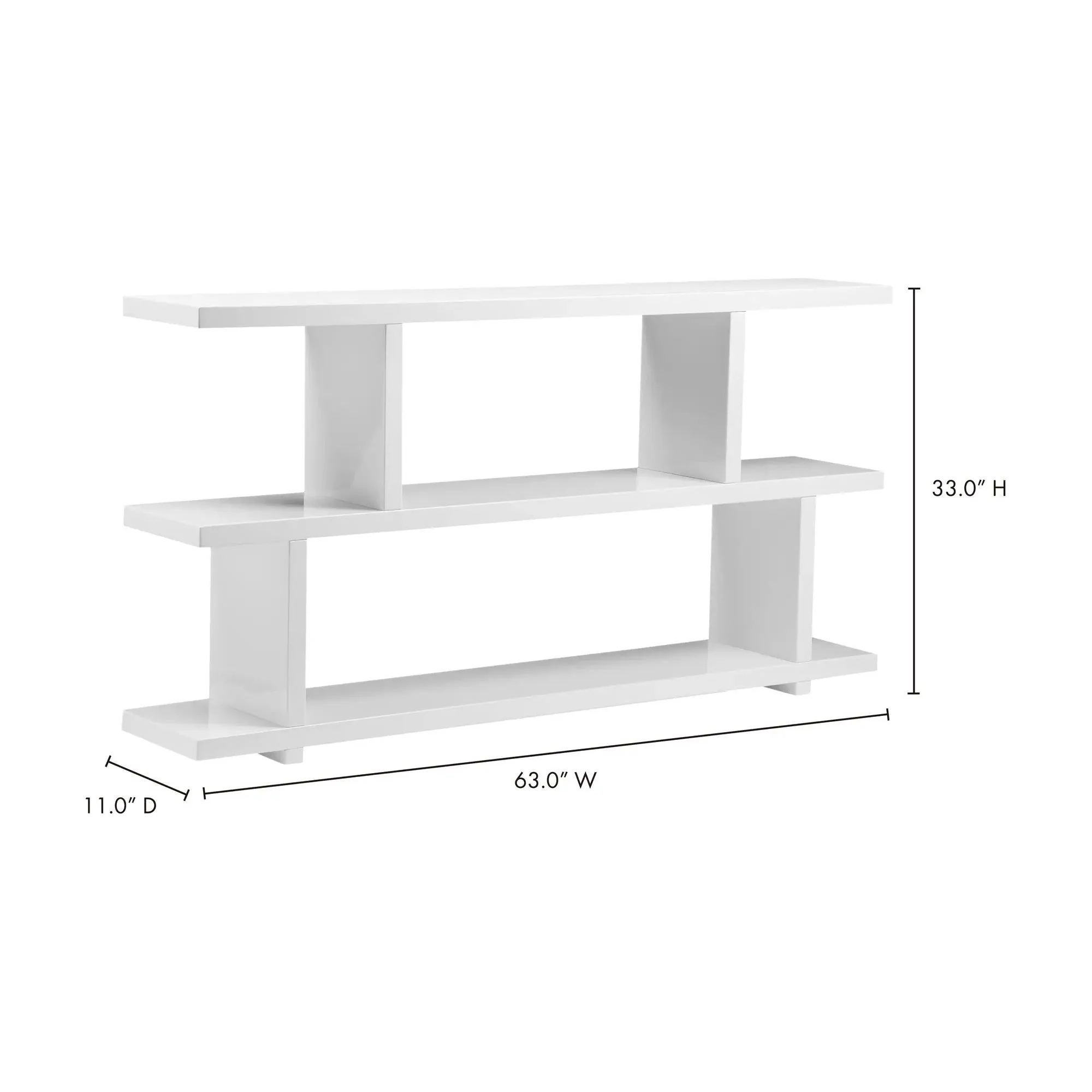 Moe’s Home Collection Miri Small White Shelf - Image 6