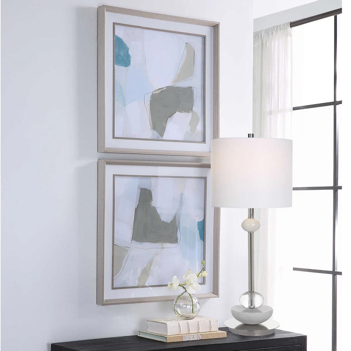 Uttermost Mist Shapes Set of 2 Framed Prints - Image 3