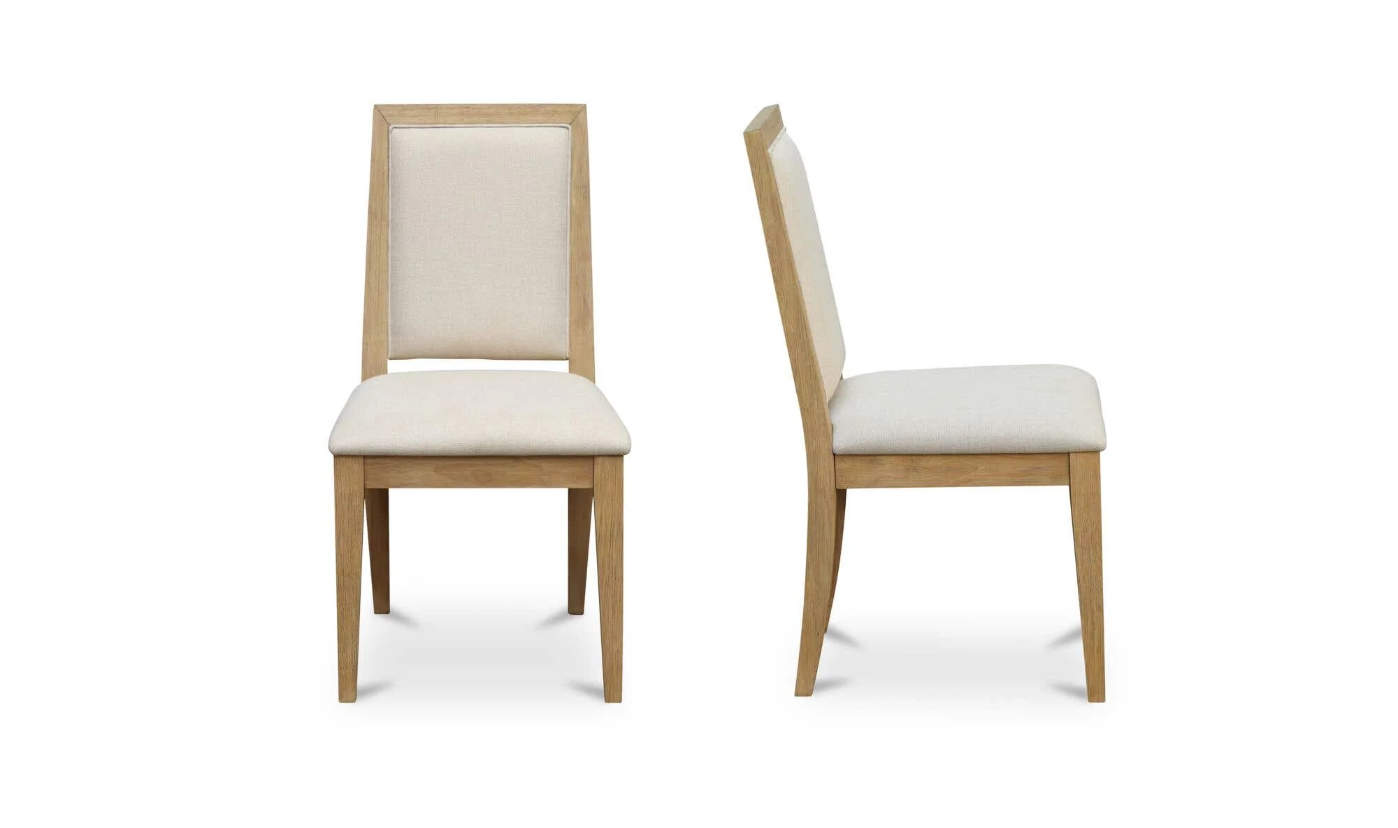 Moe's Home Adrian Dining Chair Beige - Set Of Two - Image 4