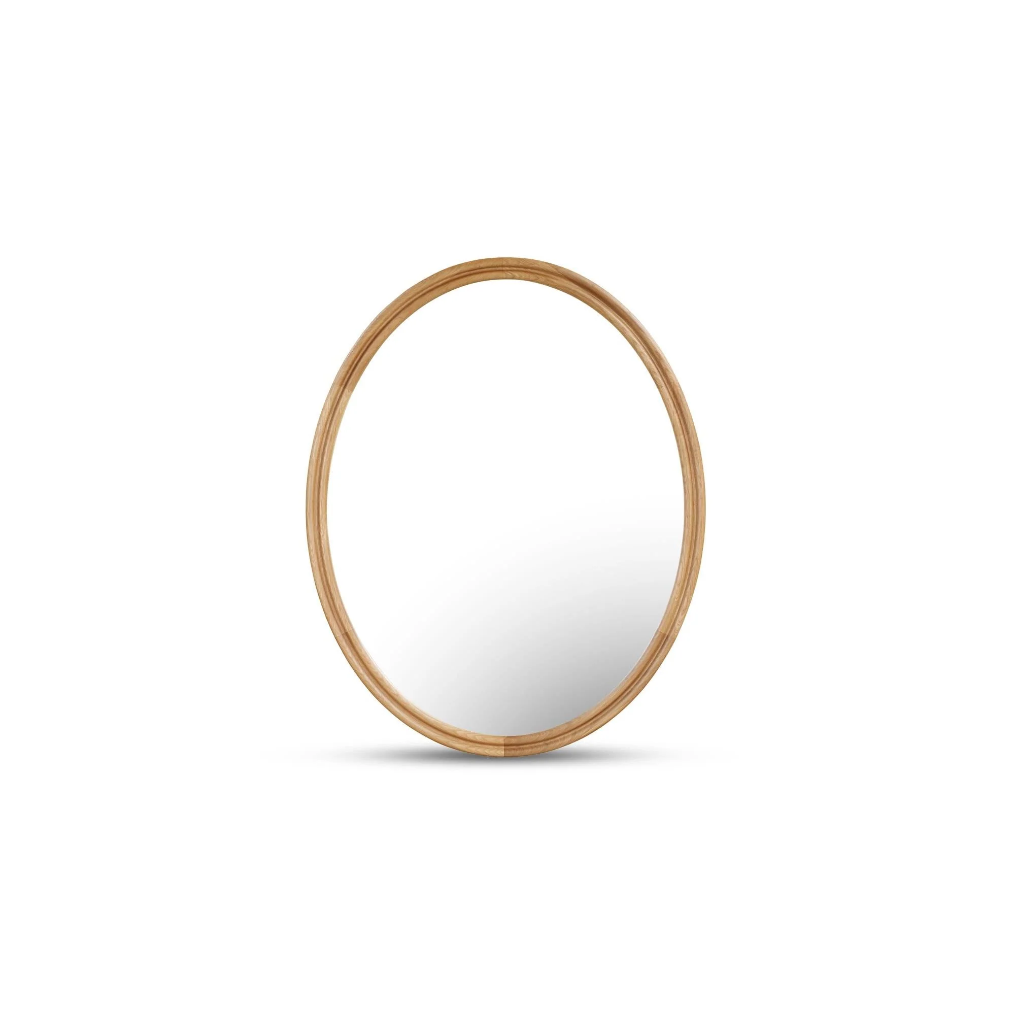 Moe's Home Alcott Oval Mirror Oak