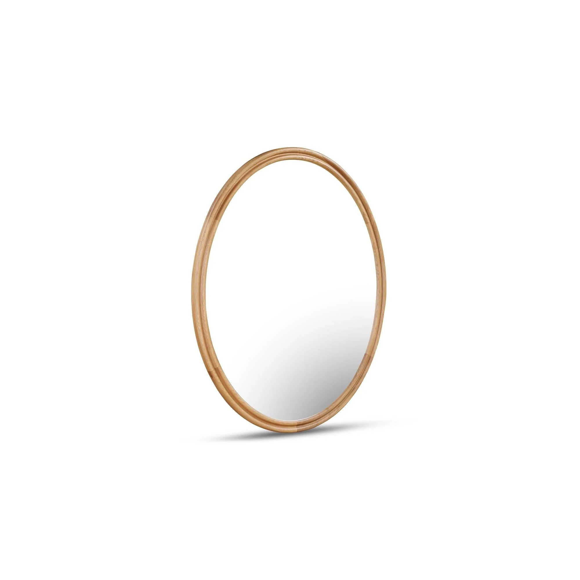 Moe's Home Alcott Oval Mirror Oak - Image 4