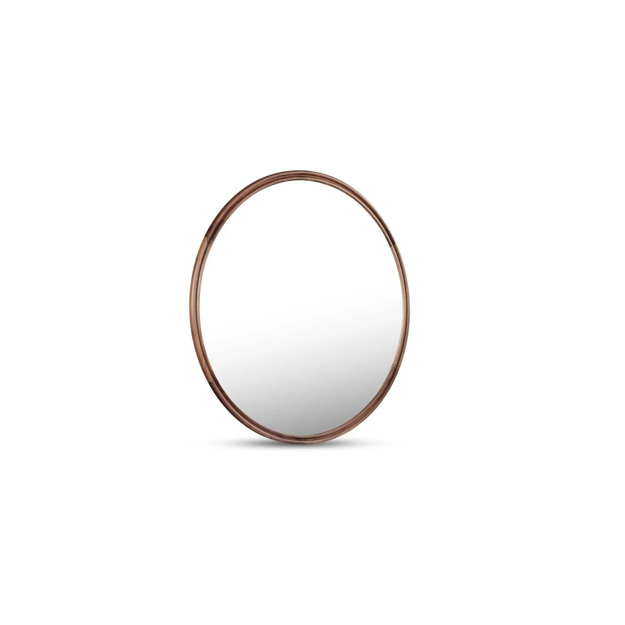 Moe's Home Alcott Small Round Mirror Walnut - Image 4