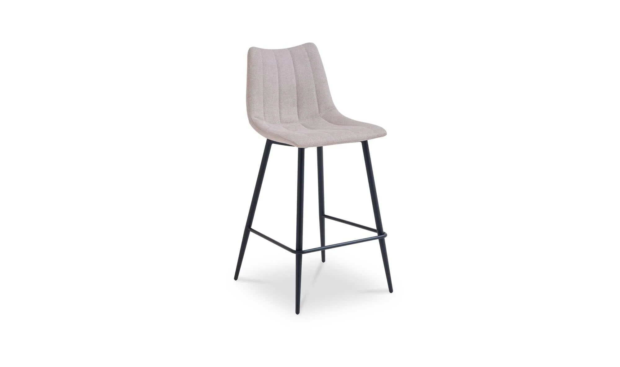 Moe's Home Alibi Bar Stool Beige-Set of Two - Image 4