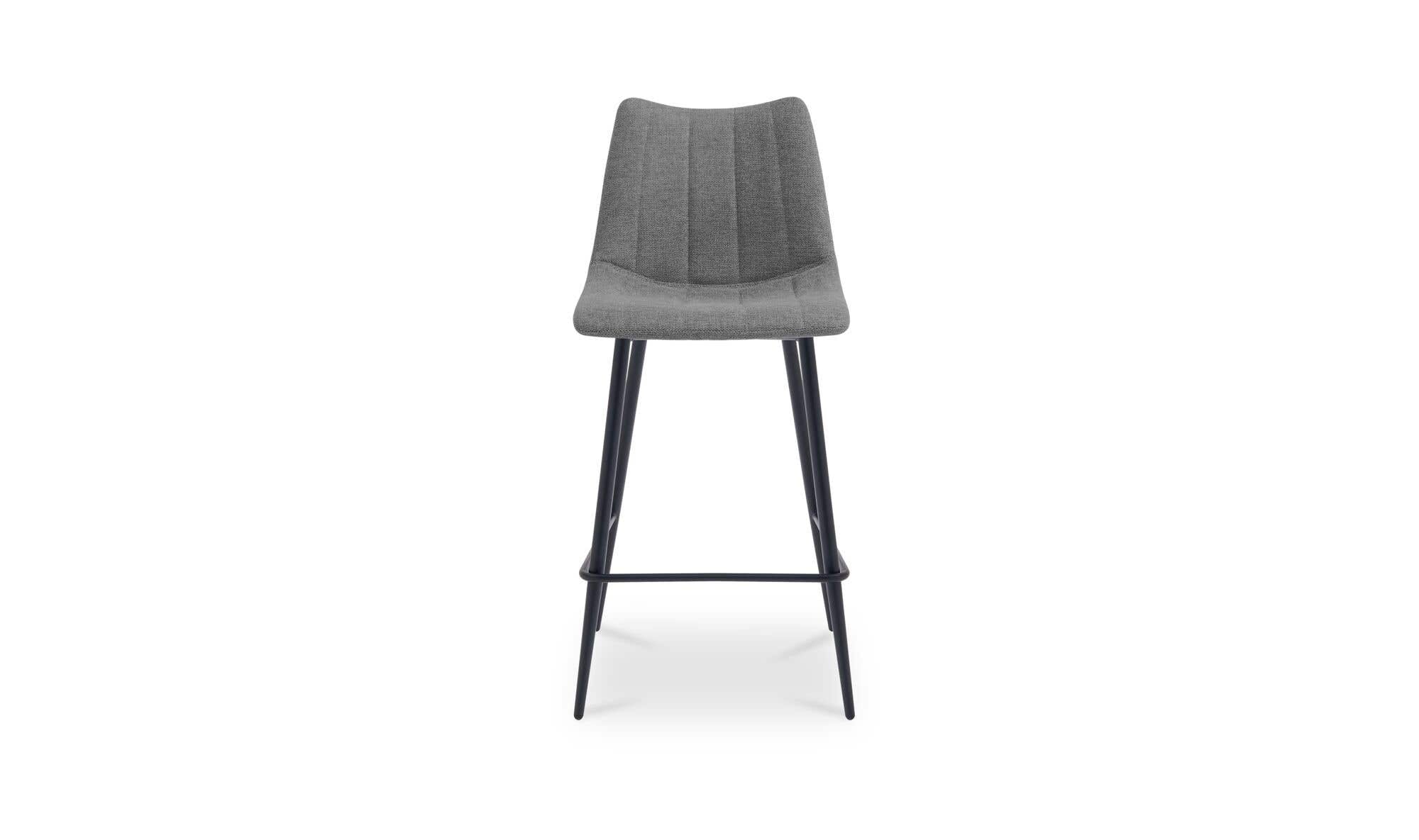 Moe's Home Alibi Bar Stool Dark Grey-Set of Two - Image 4