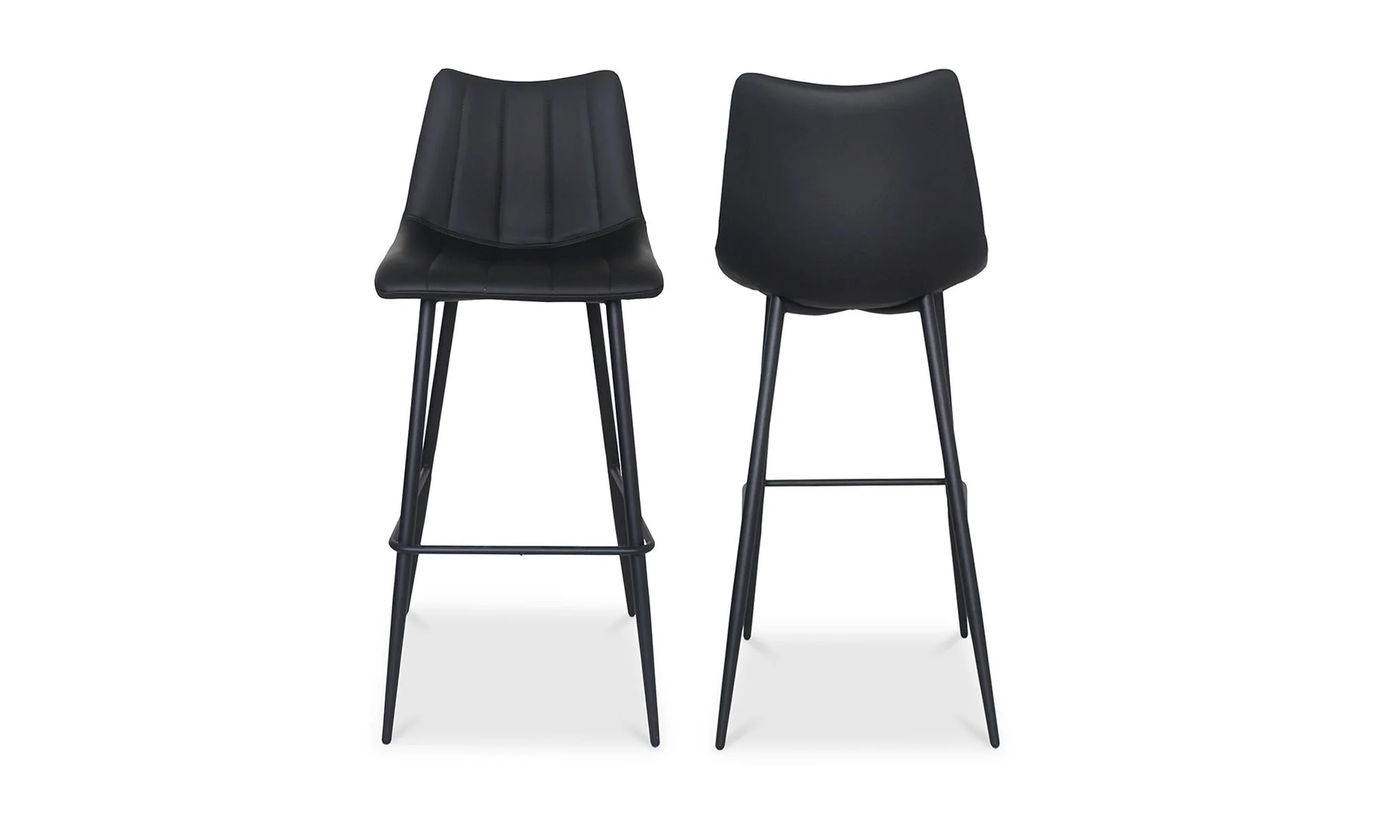 Moe's Home Alibi Barstool Matte Black - Set Of Two