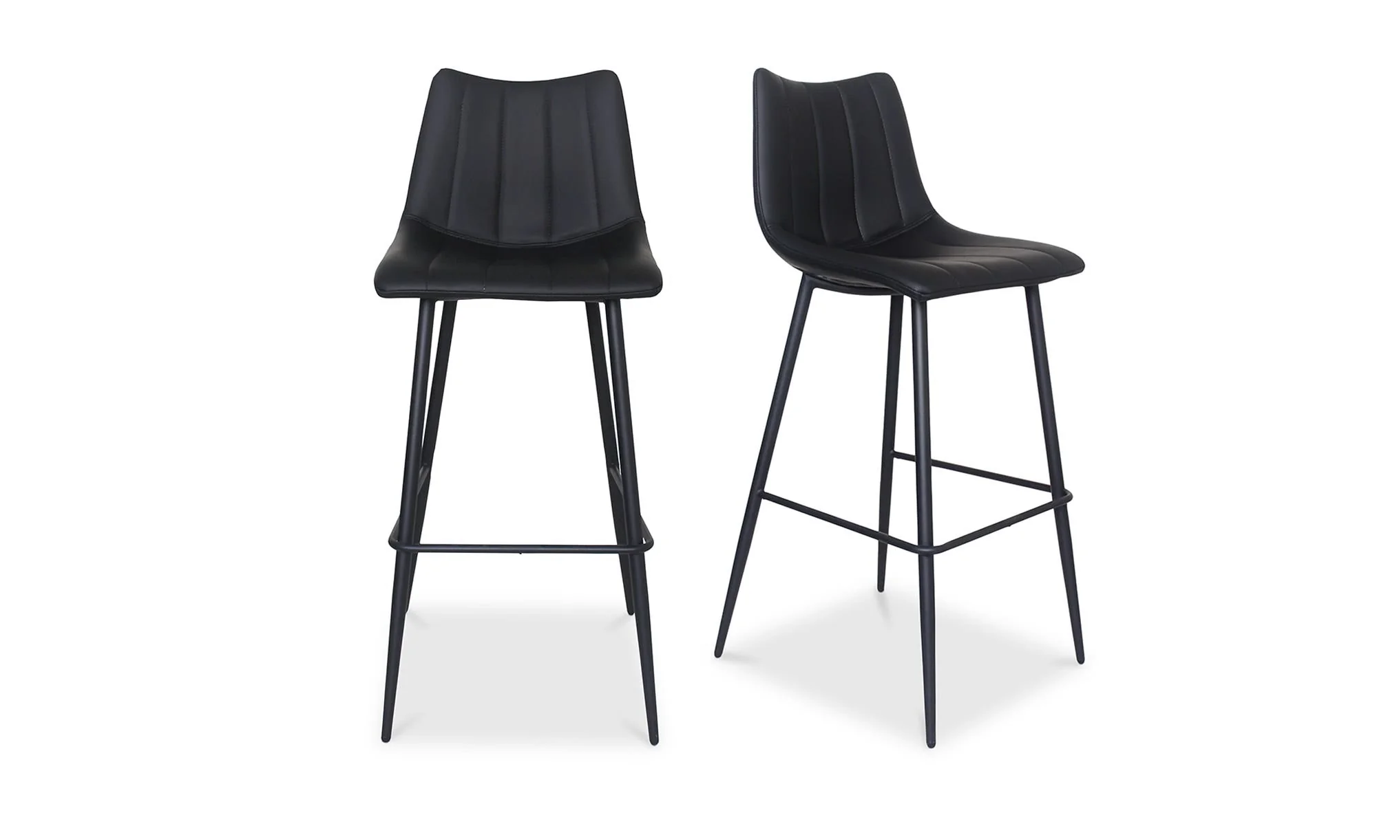 Moe's Home Alibi Barstool Matte Black - Set Of Two - Image 4