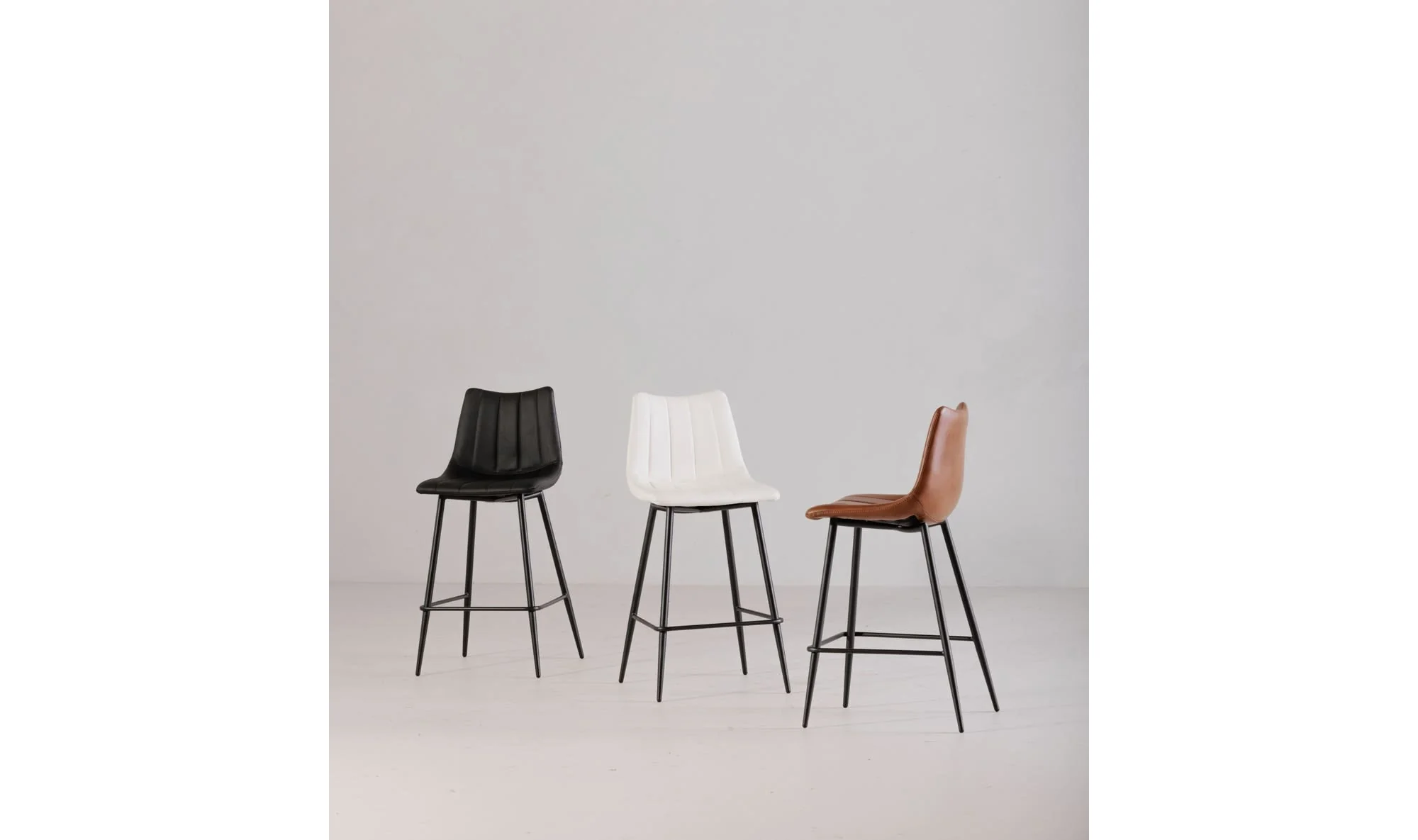 Moe's Home Alibi Counter Stool Ivory - Set Of Two - Image 3
