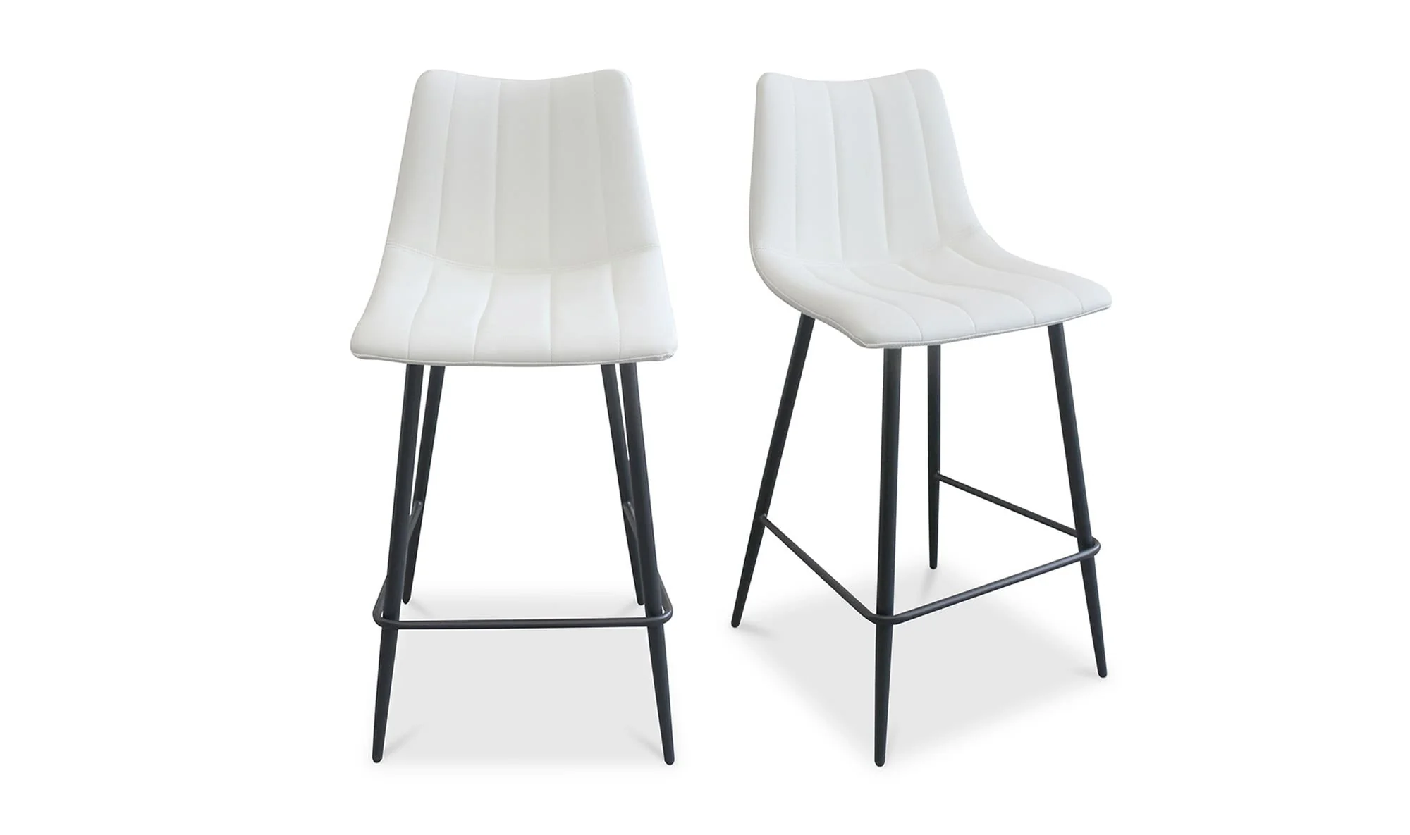 Moe's Home Alibi Counter Stool Ivory - Set Of Two - Image 4