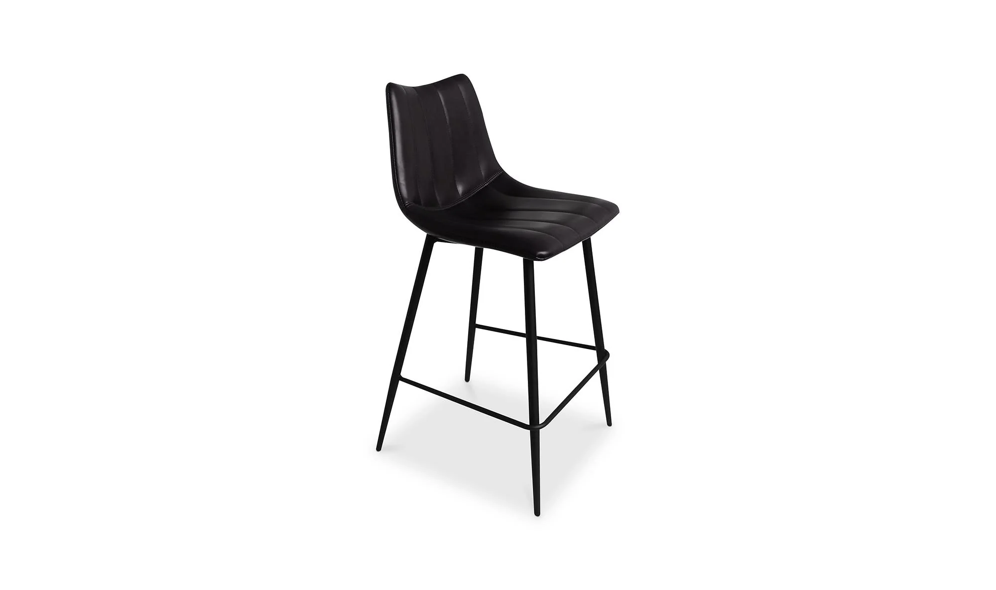 Moe's Home Alibi Counter Stool Matte Black - Set Of Two - Image 5