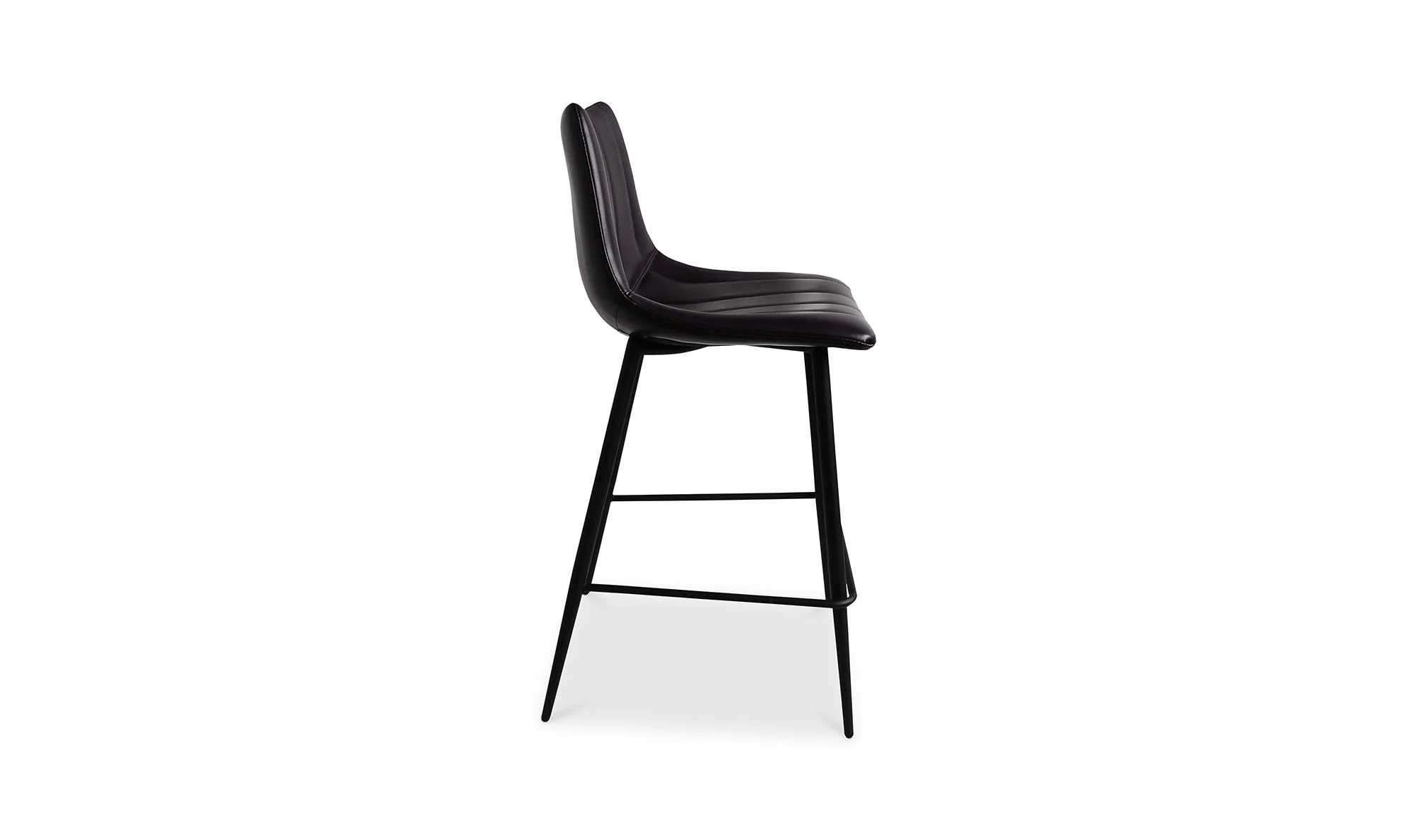 Moe's Home Alibi Counter Stool Matte Black - Set Of Two - Image 6