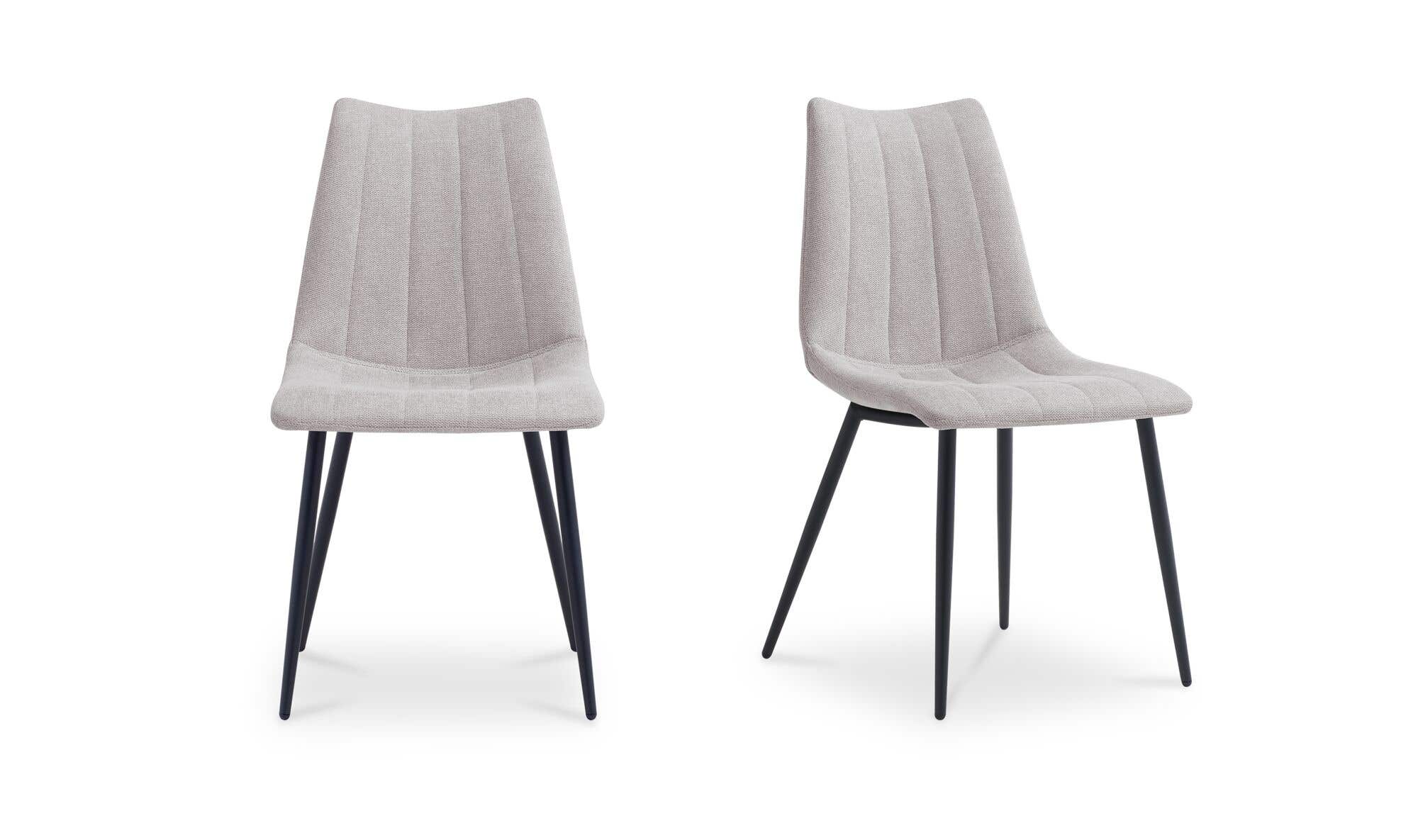 Moe's Home Alibi Dining Chair Beige-Set of Two