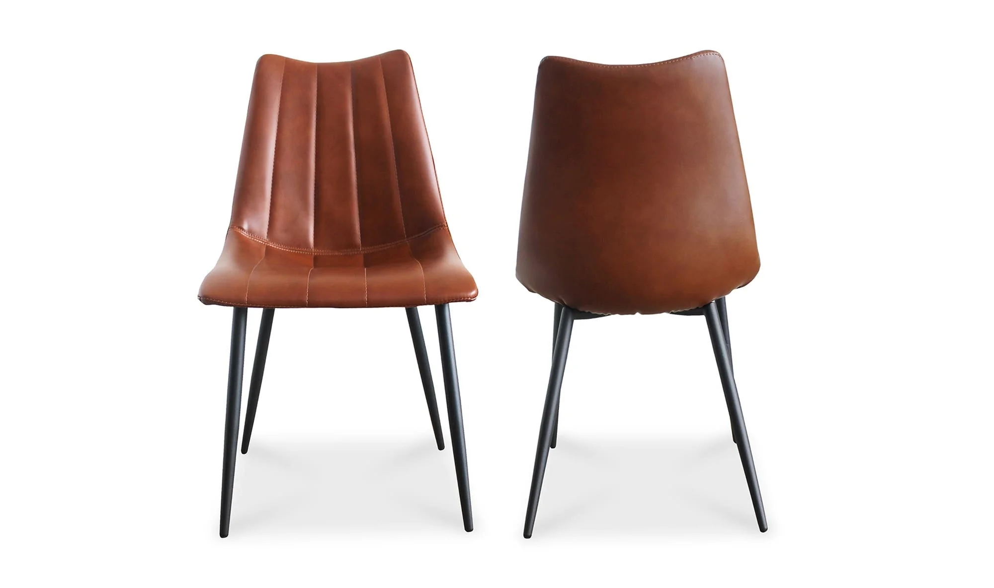 Moe's Home Alibi Dining Chair Brown - Set Of Two