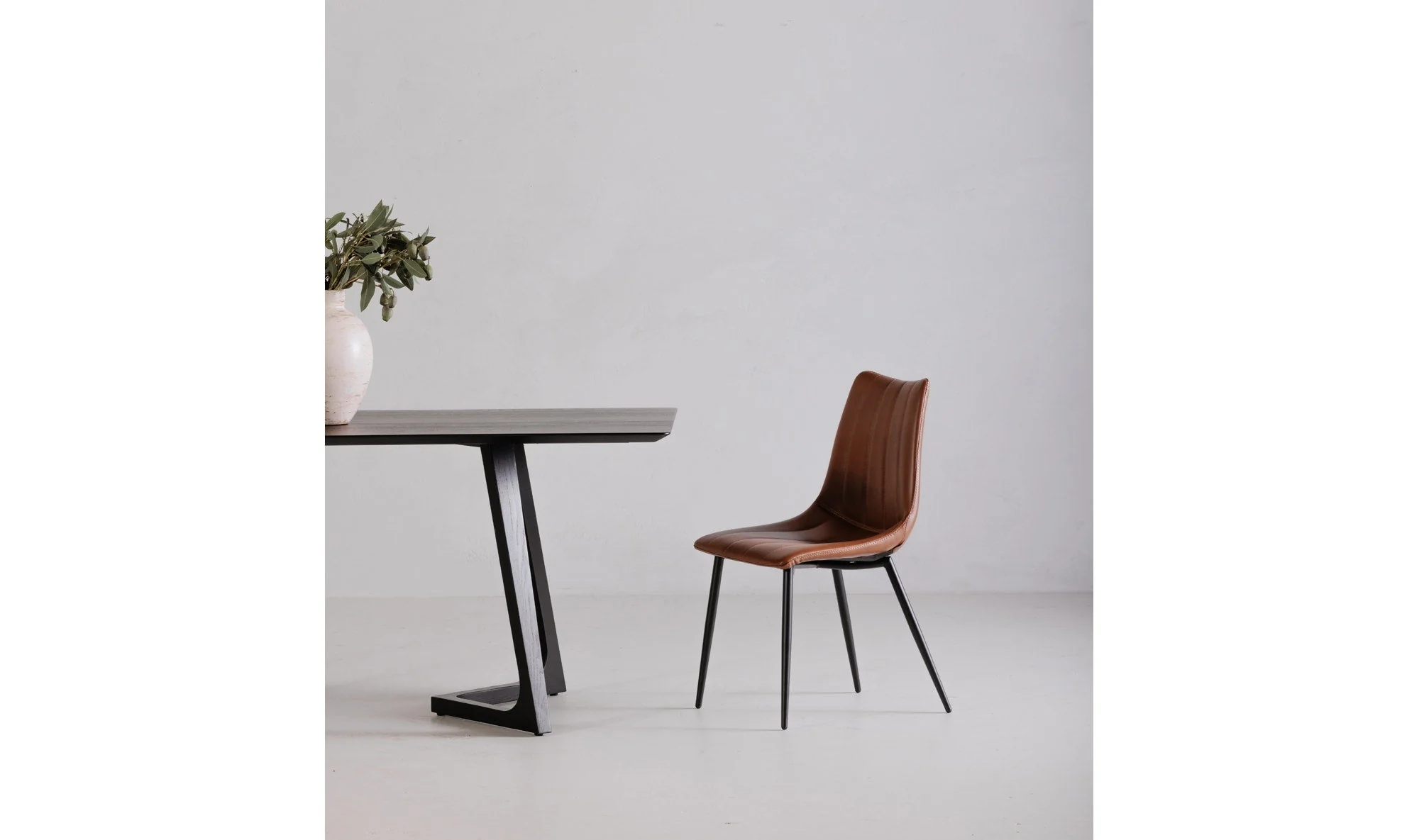 Moe's Home Alibi Dining Chair Brown - Set Of Two - Image 3