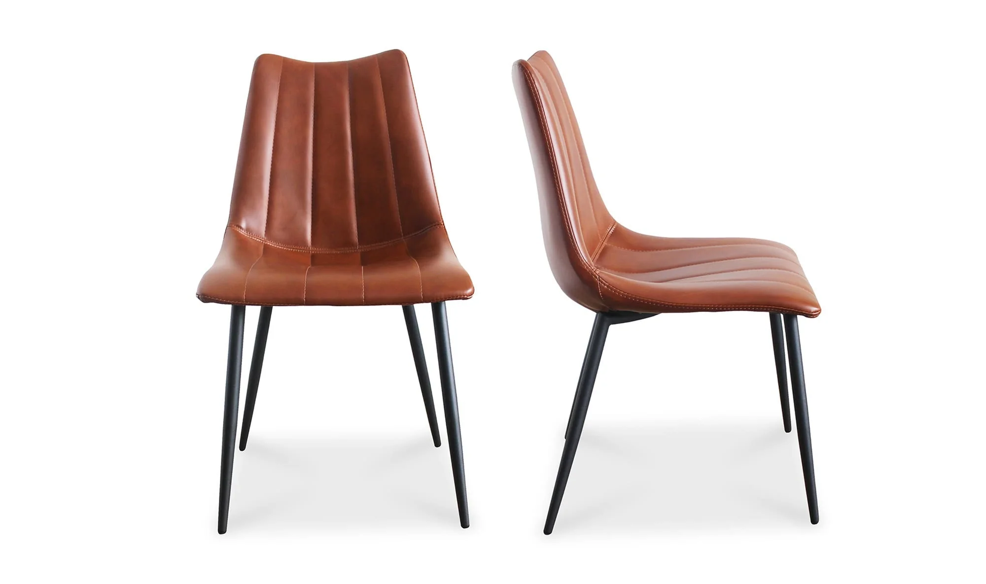 Moe's Home Alibi Dining Chair Brown - Set Of Two - Image 4